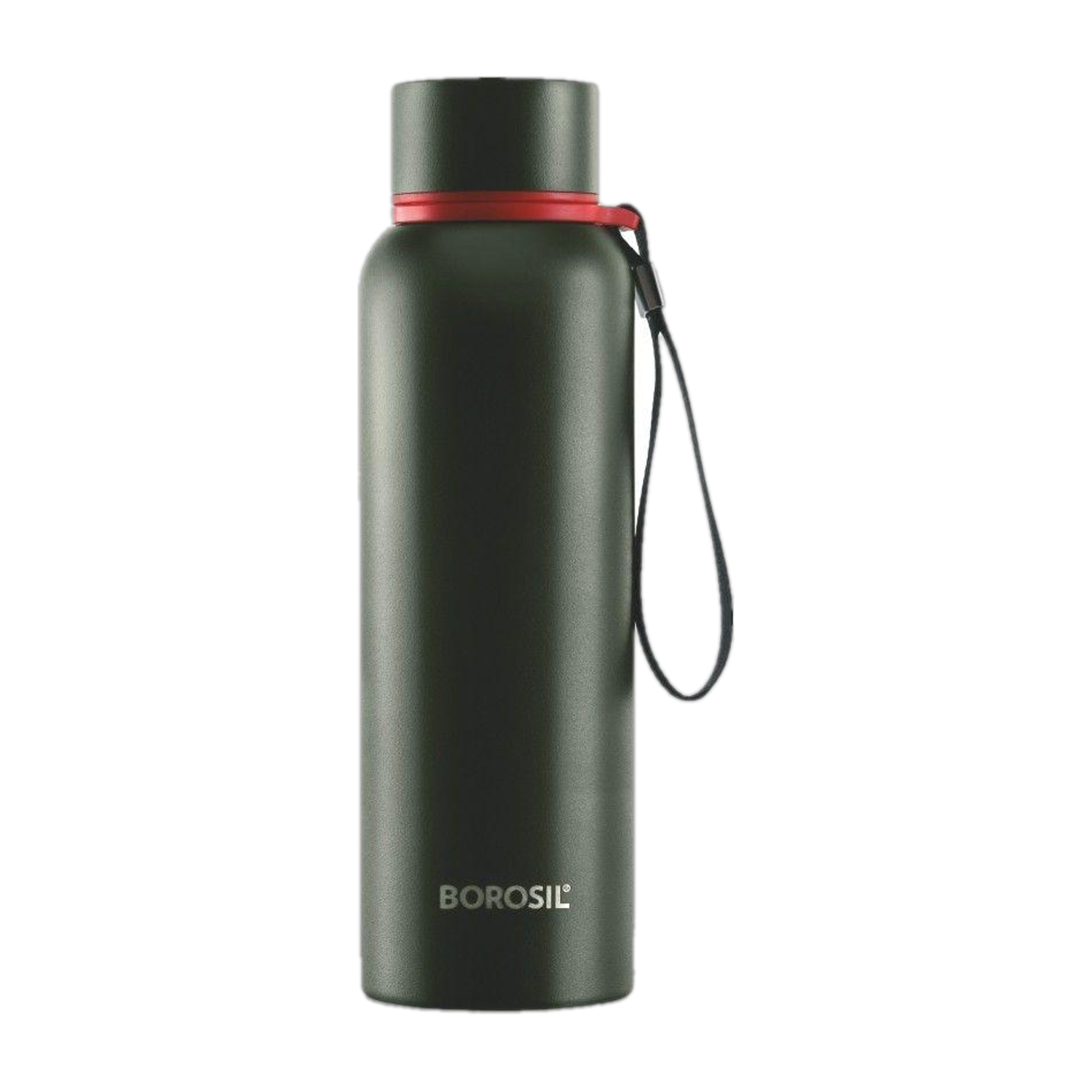 BOROSIL Trek Vacuum Insulated Water Bottle, 20 Hours Hot & 24 Hours Cold, 700 ml, Green 850 ml Steel Flask