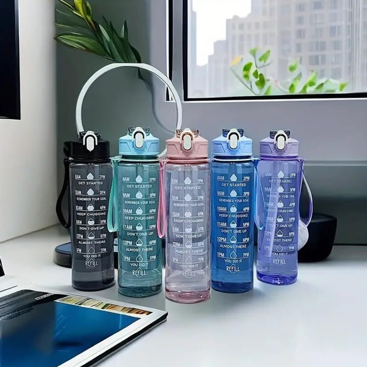 Image of NEXXA water bottle 1l 1000 ml Plastic Bottle