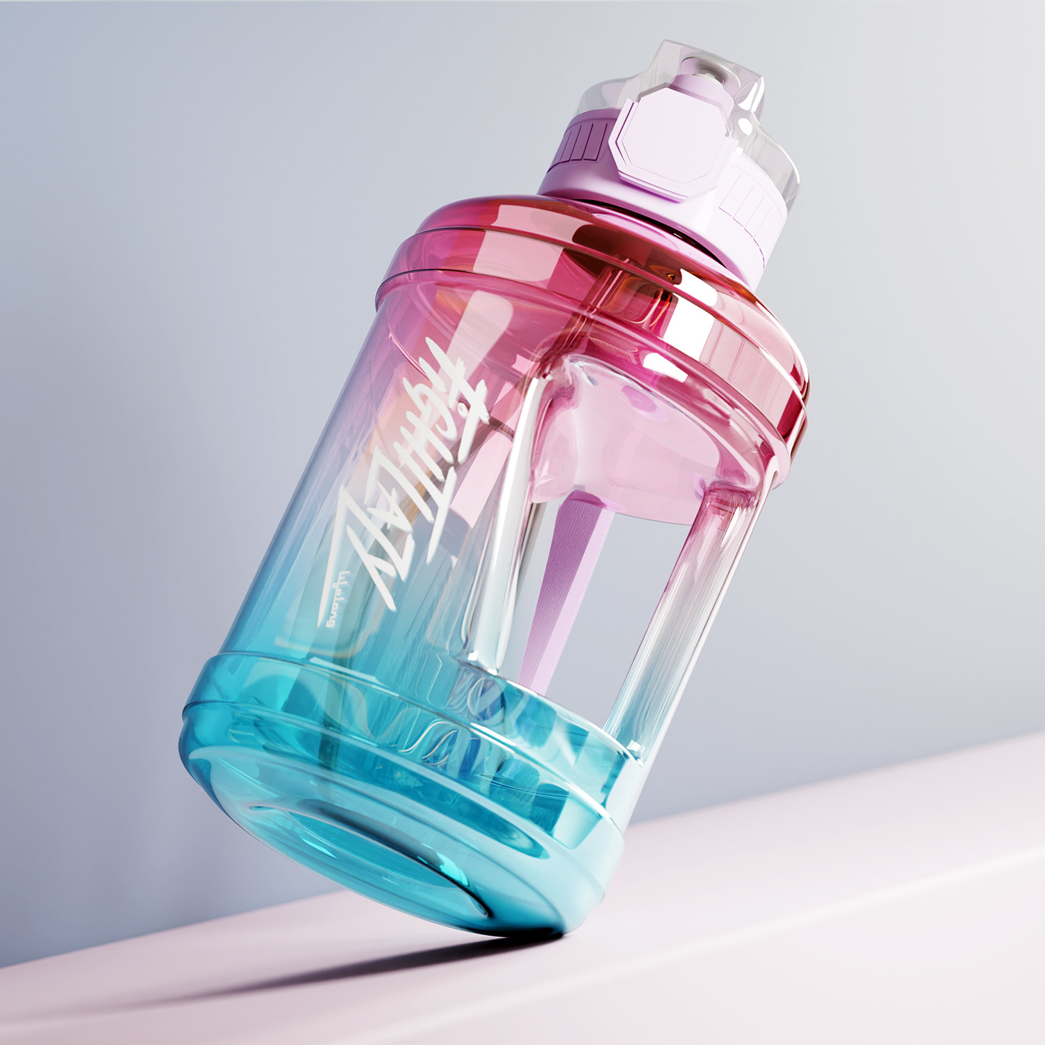 Image of Lifelong Gallon Water Bottle 1.6 Liter for Gym & Sports 1600 ml Plastic Bottle
