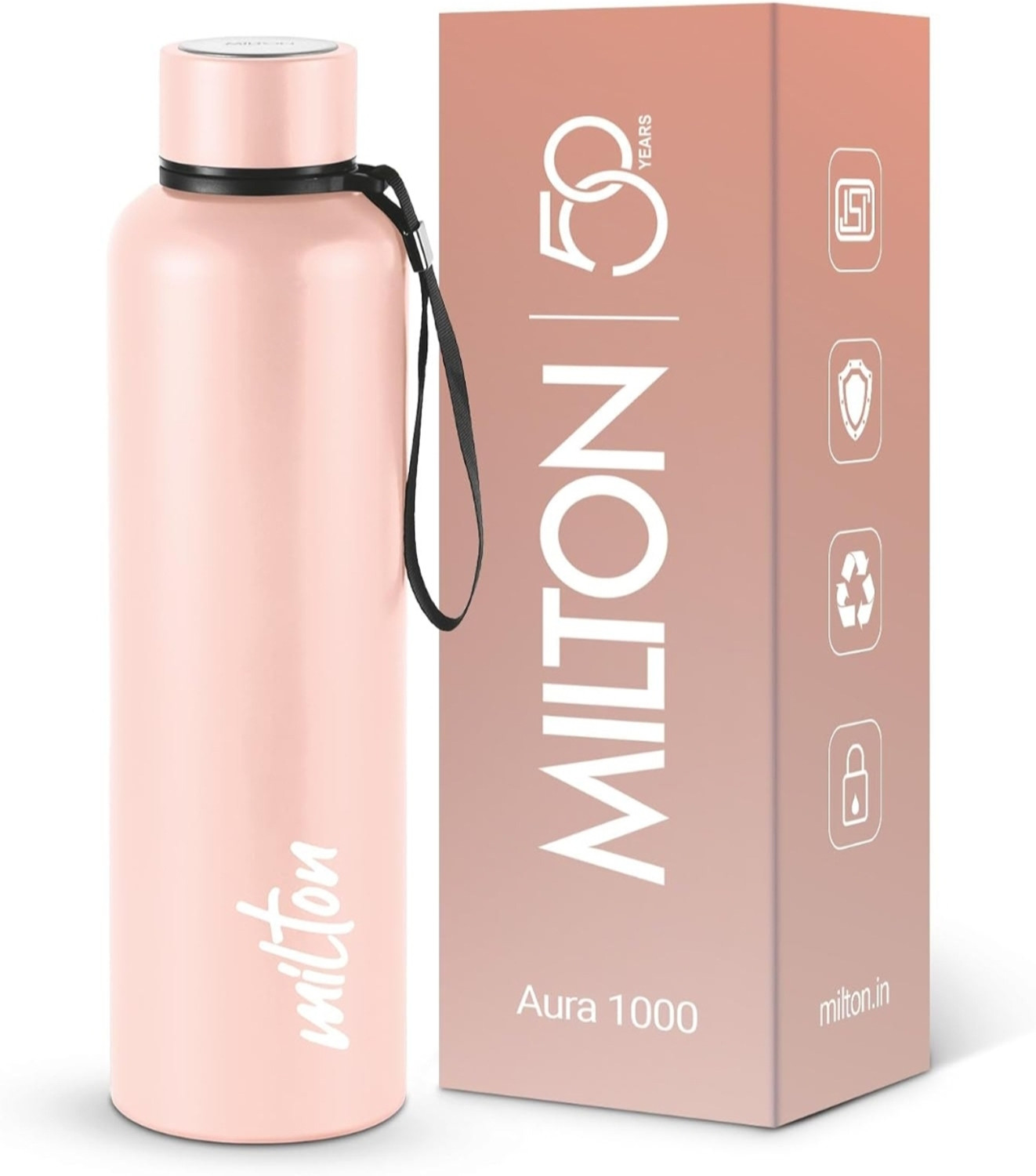 Image of MILTON AURA 1000 1000 ml Copper, Stainless Steel Bottle