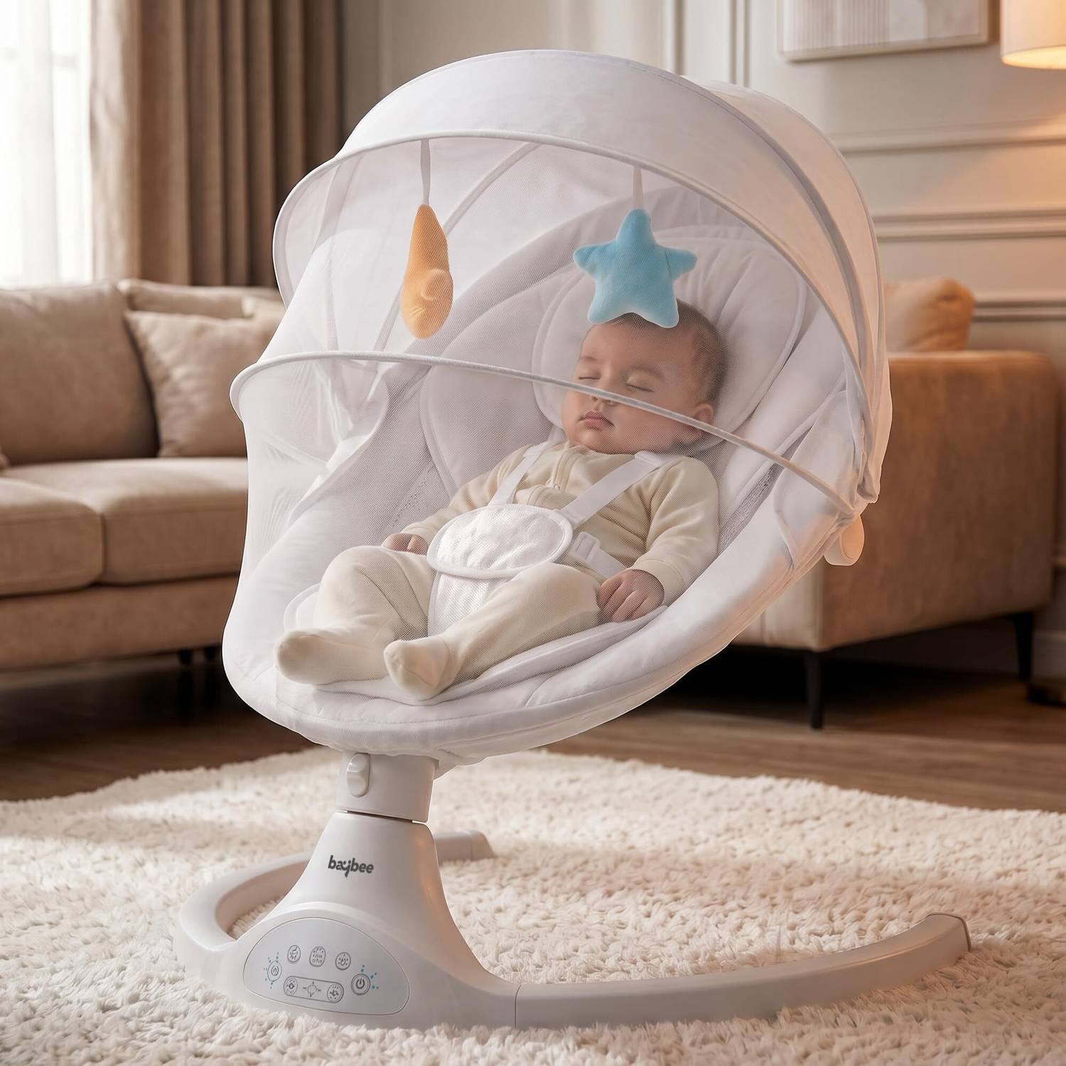 baybee Baby Electric Rocker & Bouncer with 5 Speeds - Image 1
