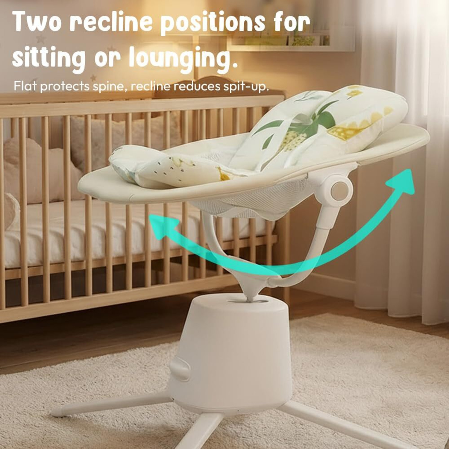 Image of StarAndDaisy Baby Multi-Function Rocker Chair with 5-Level Auto Swing, Bluetooth & Remote Rocker