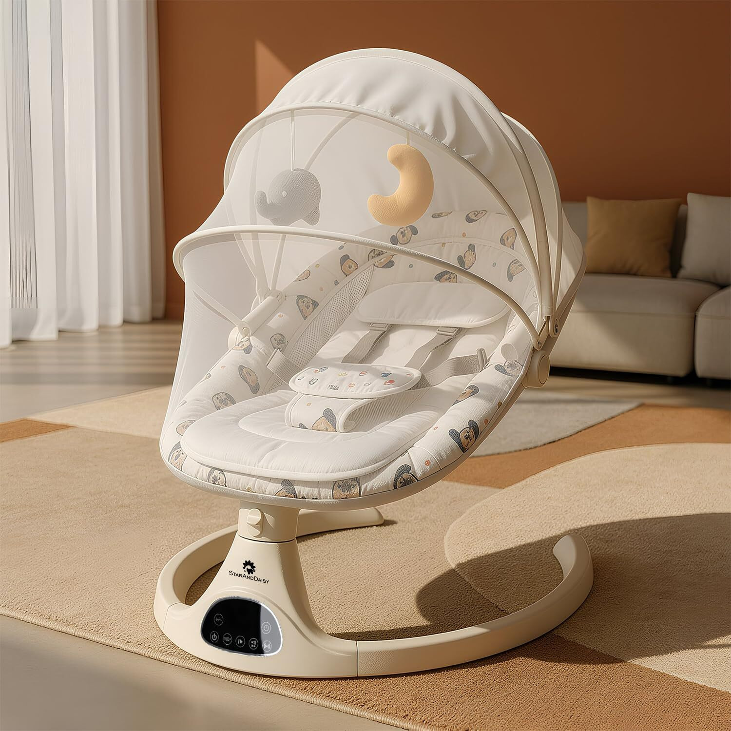 Image of StarAndDaisy Baby Rockers for 0 to 2 Years, Baby Multi Functional Rocker With Swing Control Swings