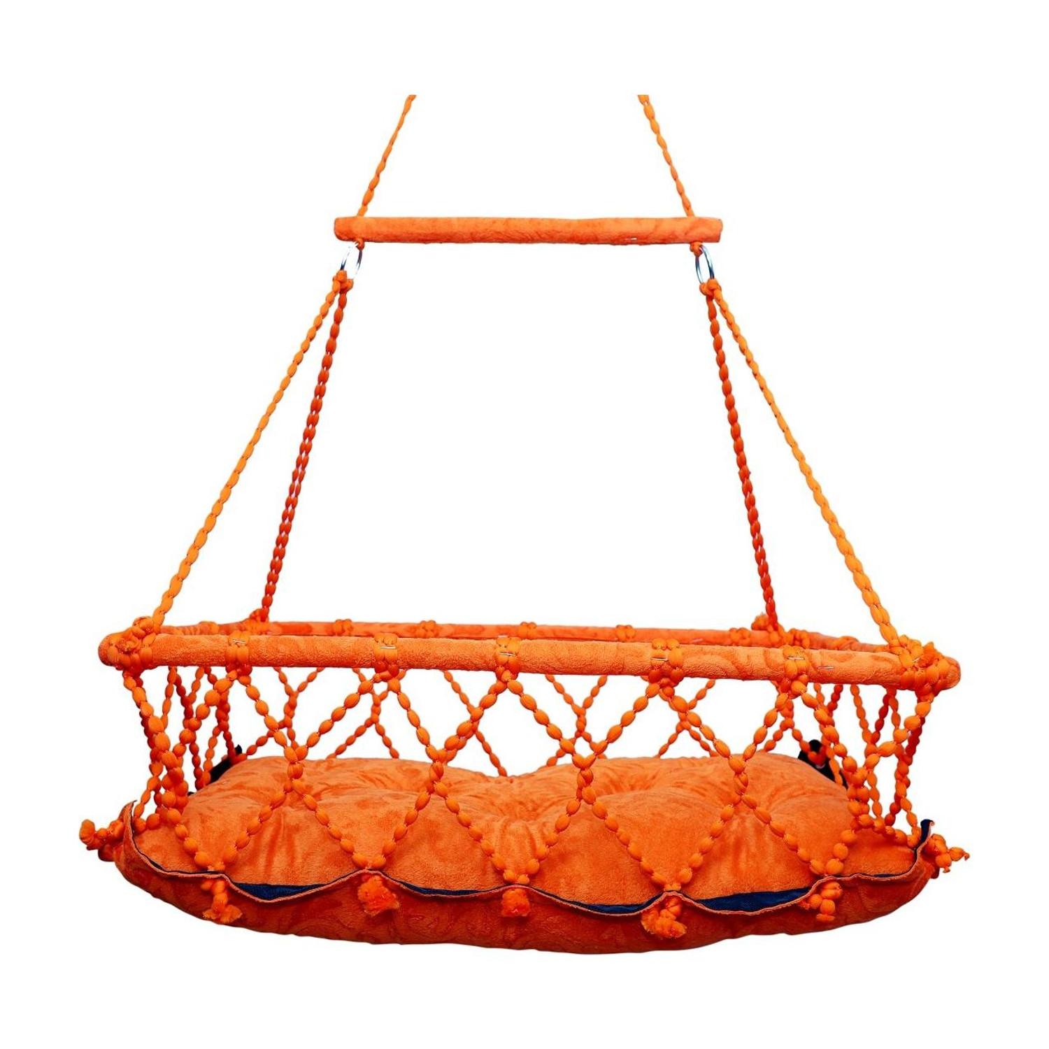 Image of HURF ENTERPRISES New Born Baby Swing for Kids Palana Jhula Swings (Orange)