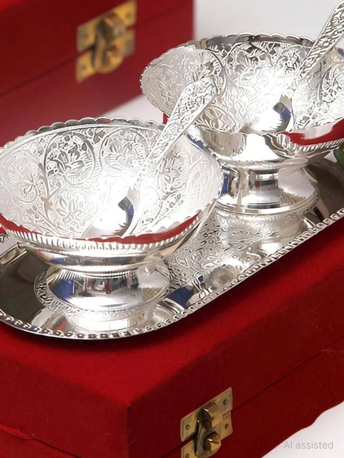 Being Nawab Silver Plated Decorative Bowl Silver
