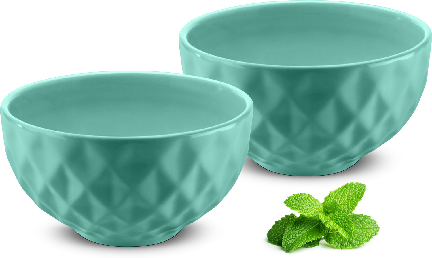 Image of Urban Chef Ceramic Serving Bowl Prism Ceramic Handcrafted Shine Matte - Ceramic Bowl Set - Microwave Safe Salad / Soup / Cereal / Serving Bowl Ideal For Self Use Or Gift for Friends, Anniversary, Birthday
