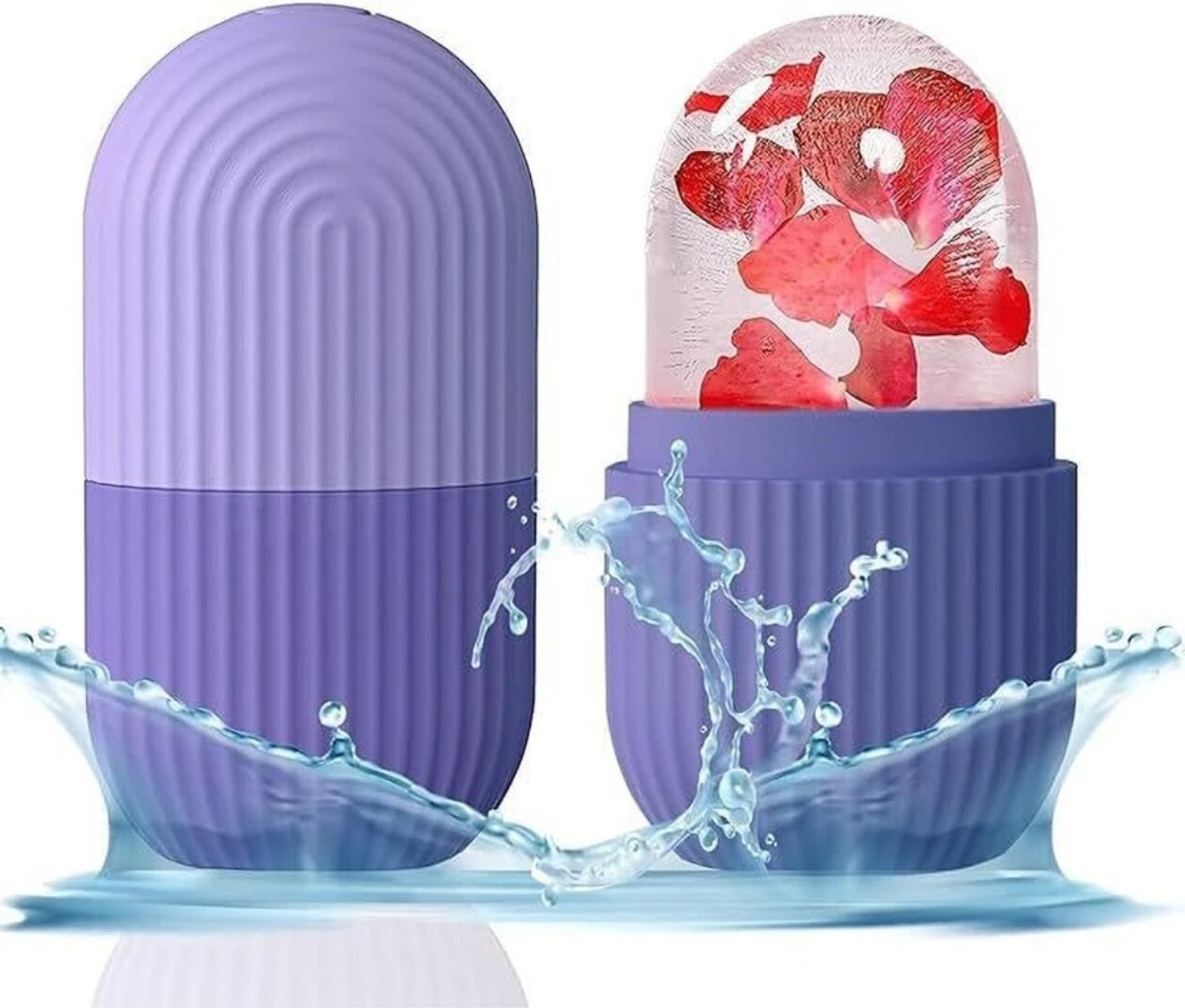 Image of Emperio Silicone Massage Bowl Silicone Face ice bowl With Ice roller for face Disposable