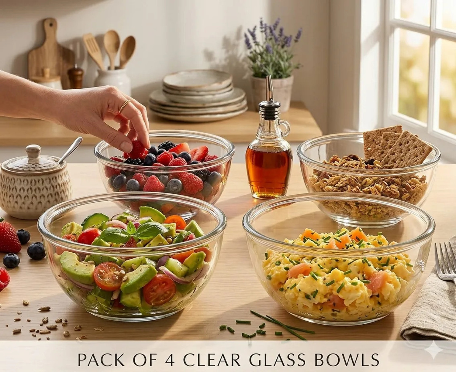 Image of Karishma Glass Serving Bowl