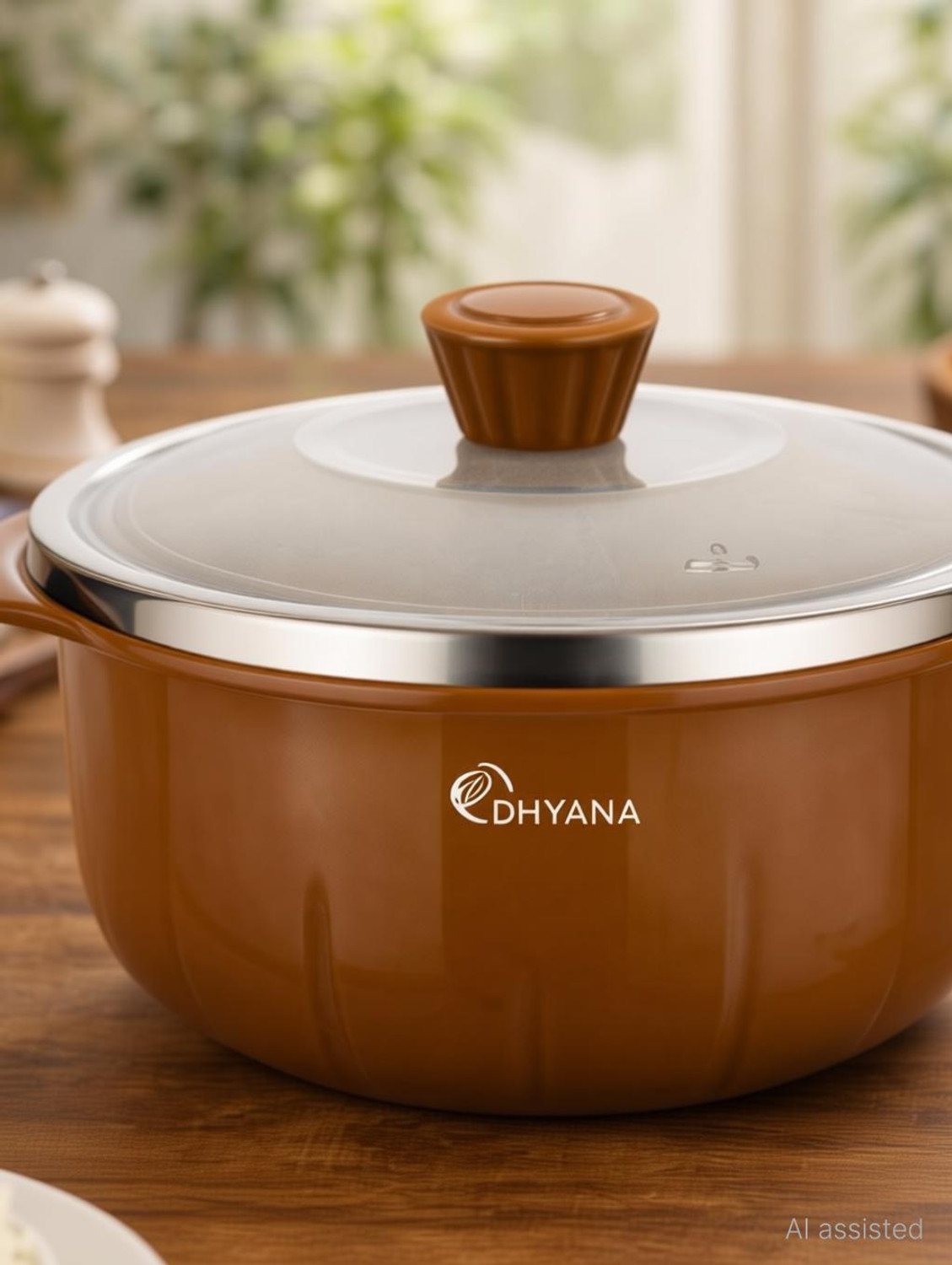 Image of Dhyana Stainless Steel Serving Bowl Serving Bowl 3 Pcs Set Microwave Safe Bowl (Pack of 3) 1000ml, 1400ml, 2200ml