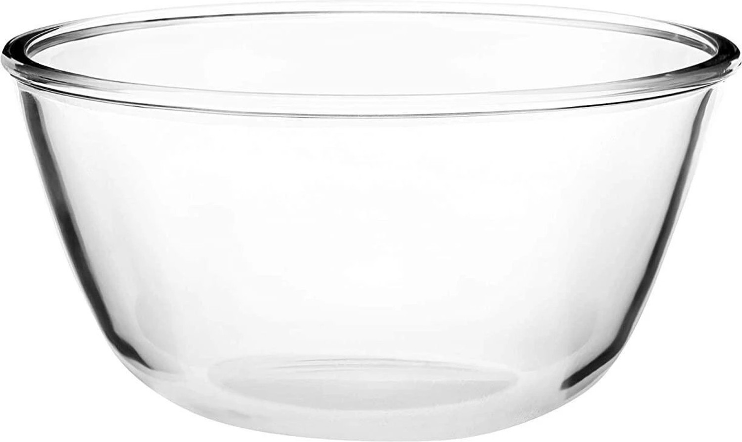Image of Cutting EDGE Glass Mixing Bowl Borosilicate Mixing /Serving Round Glass Bowl for Kitchen & Dining, 800 ml