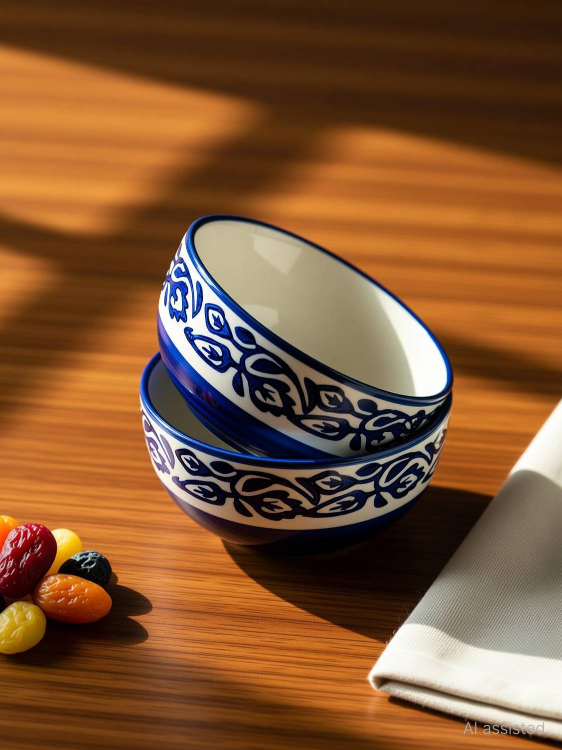 BELA CRAFT Ceramic Serving Bowl Ceramic serving Bowls Katori For Kheer Dry Fruits-Ceramic Serving Bowl Pack of 2