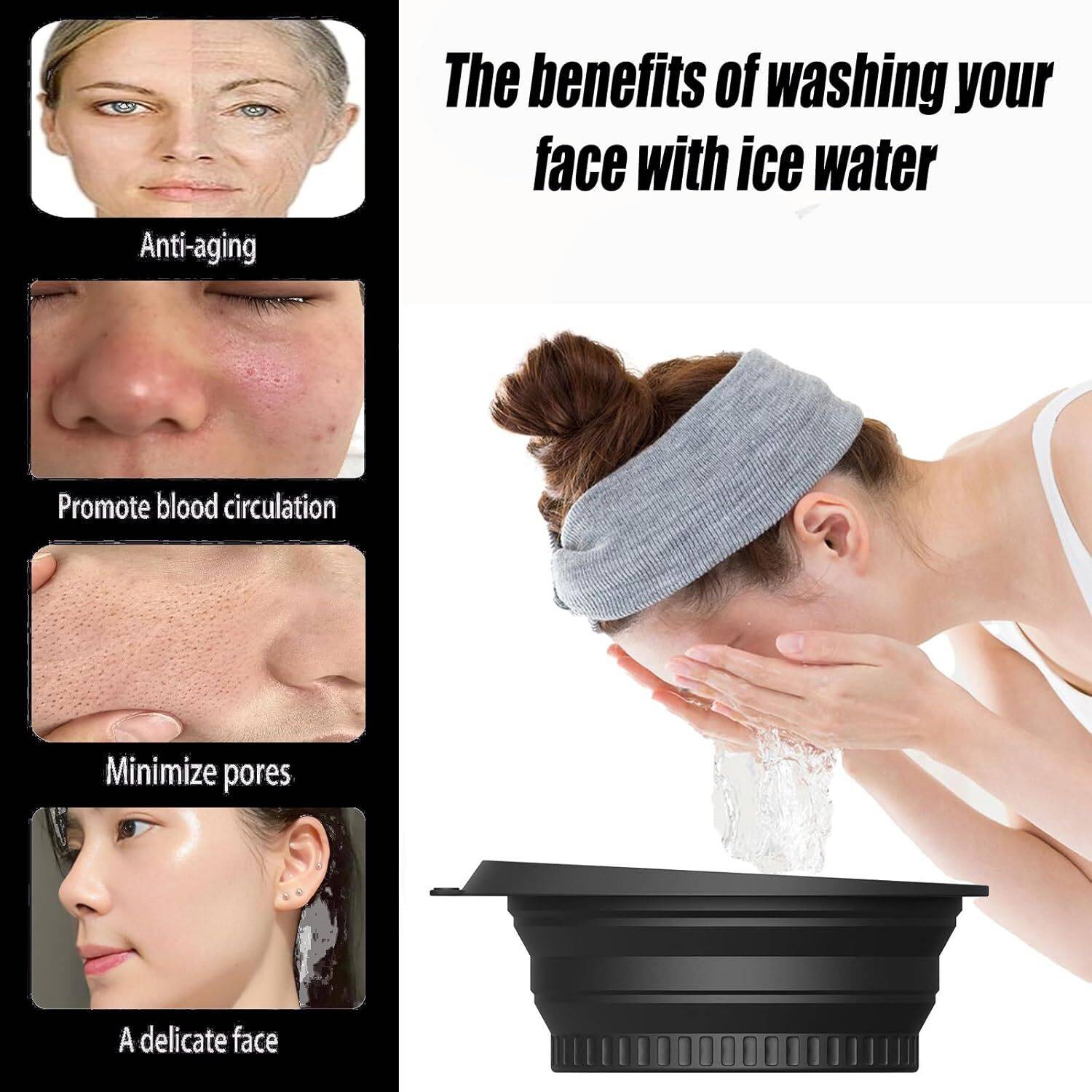 Glosstiy Glam Premium Ice Facial Combo Set with Ice Roller - Image 3