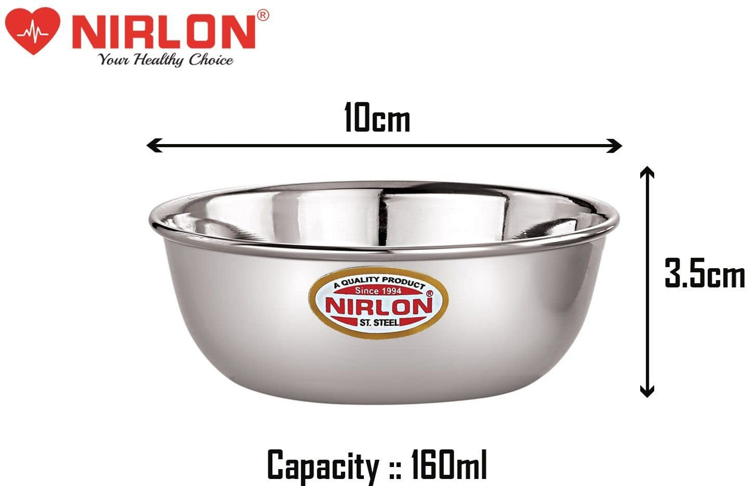 Image of NIRLON Stainless Steel Vegetable Bowl