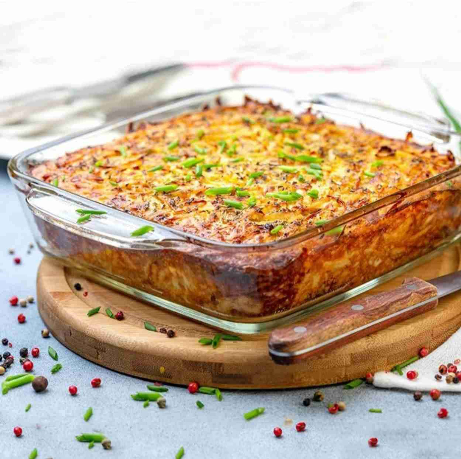 Image of MDNSHO Borosilicate Glass serving bowl, Tray, Container Microwave Oven Safe 1100 ml Baking Dish