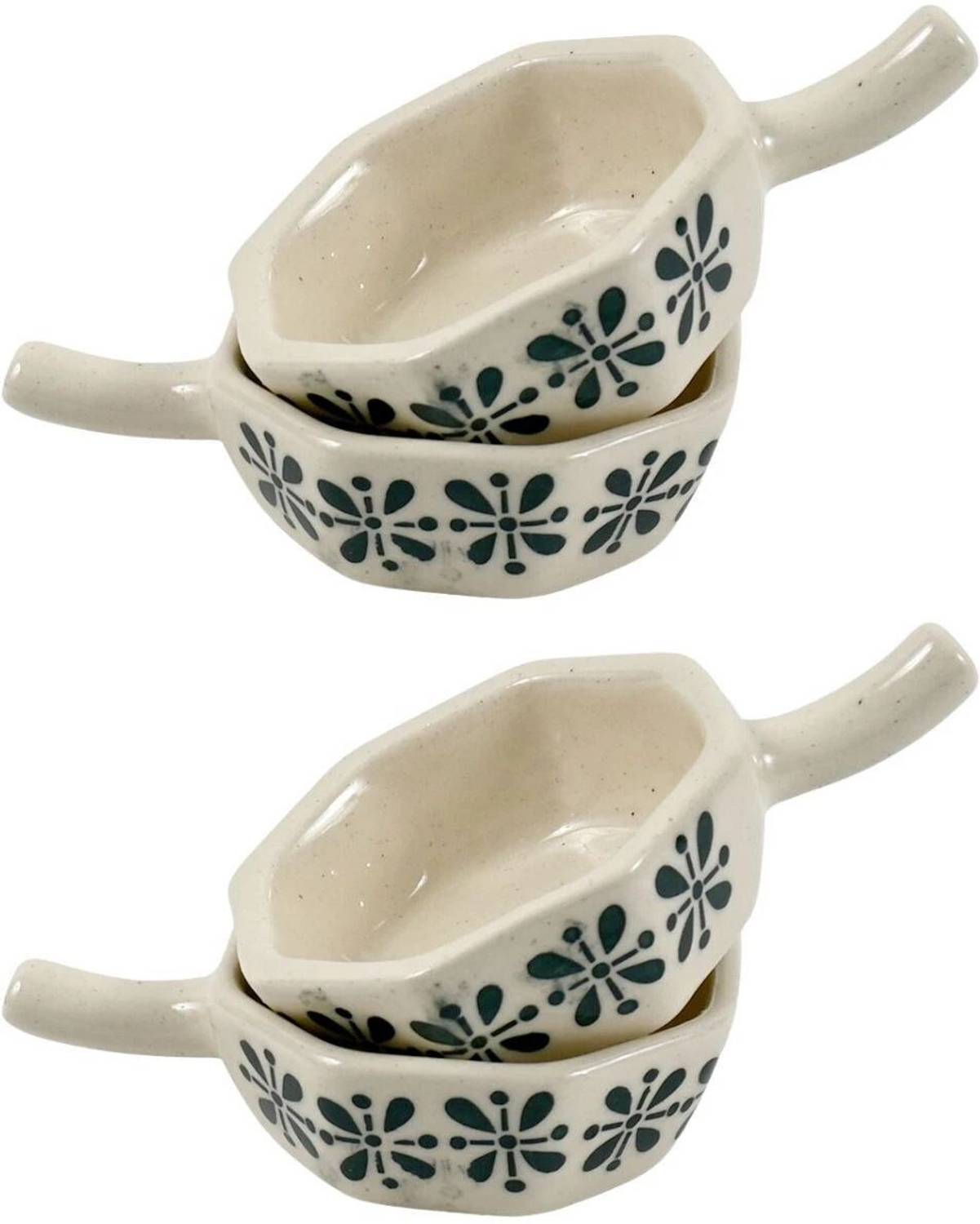Amoorcart Ceramic Sauce Bowl Chutney Bowl | Green