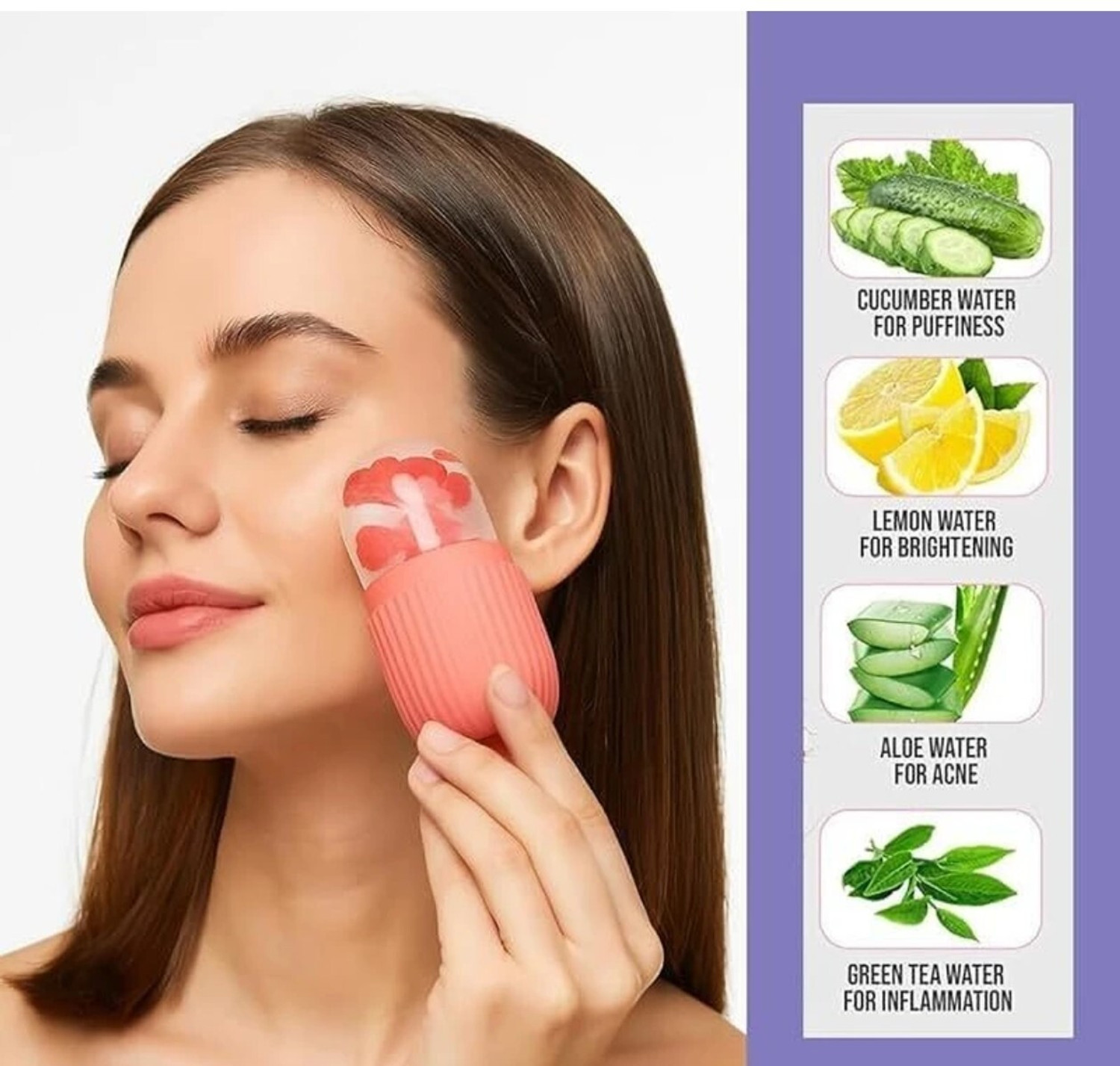 Image of Emperio Silicone Massage Bowl Silicone Face ice bowl With Ice roller for face Disposable