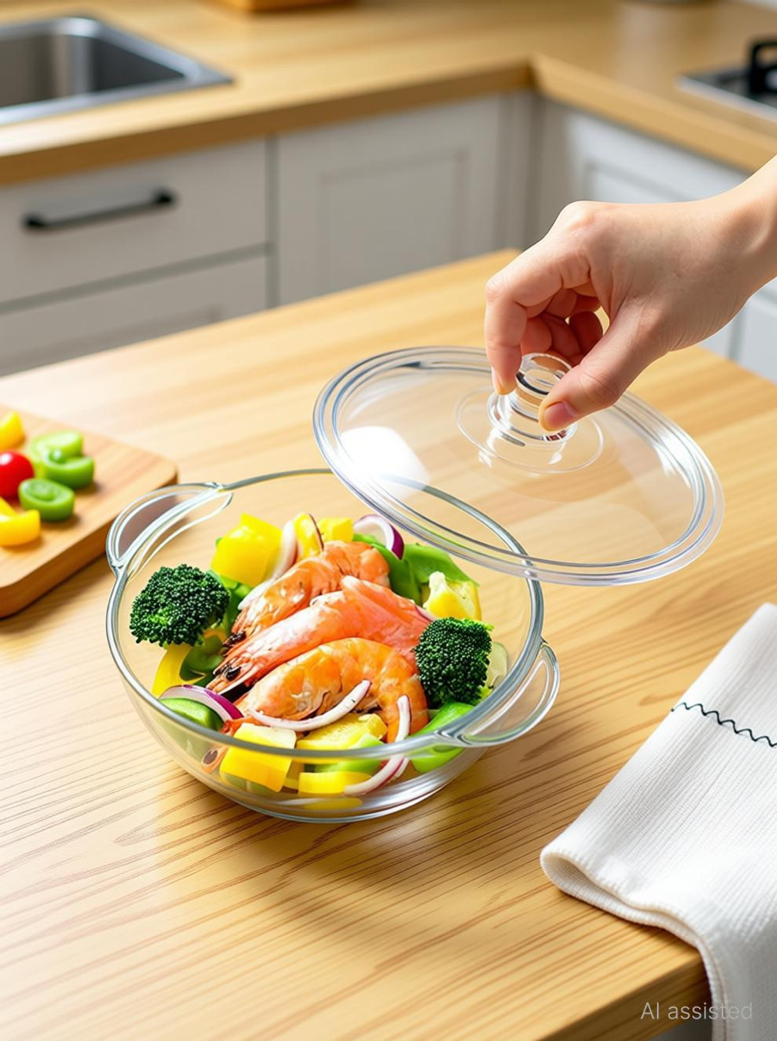 Image of STARKENDY Glass Serving Bowl Disposable