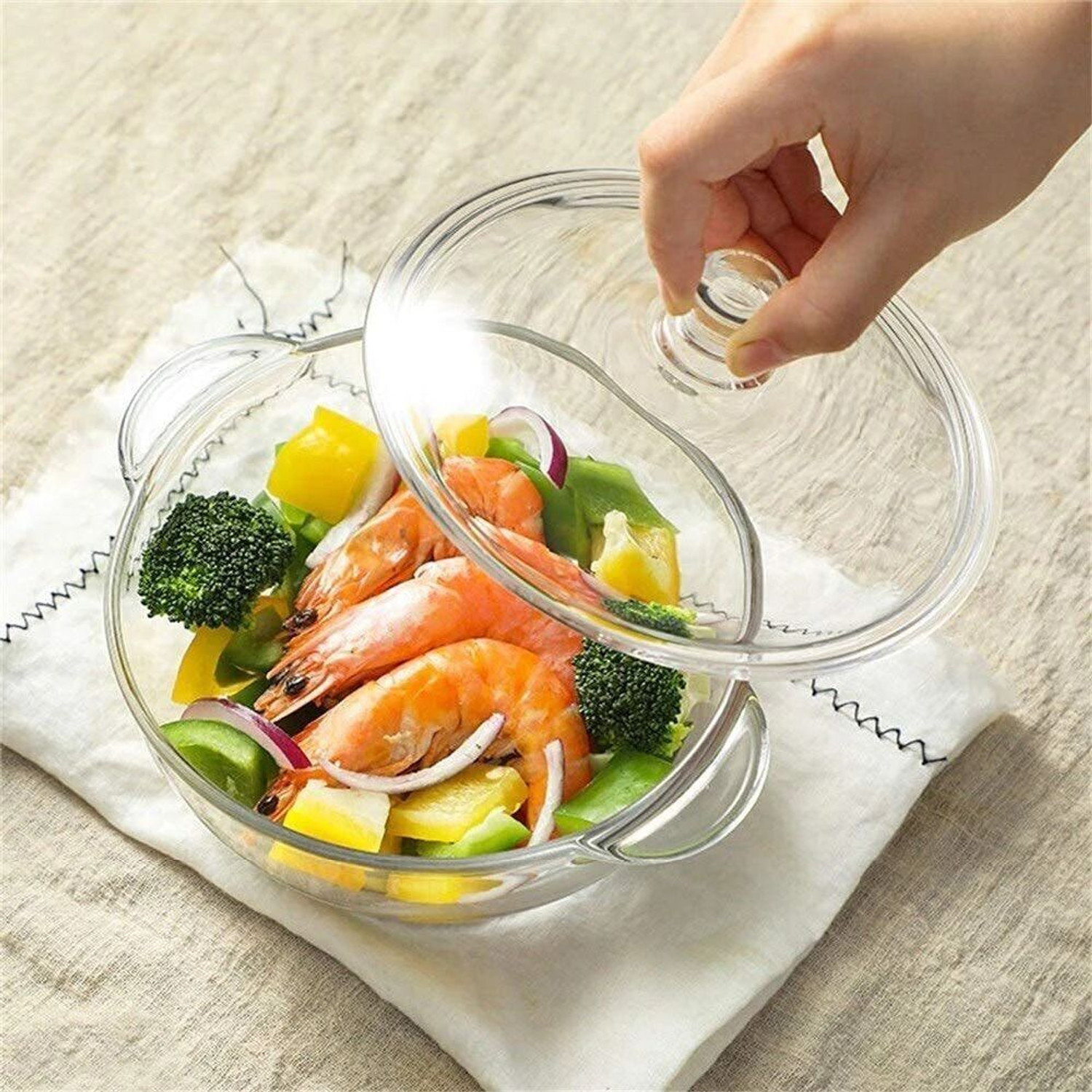 Image of STARKENDY Glass Serving Bowl Disposable