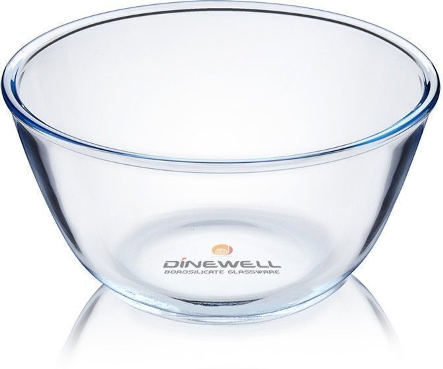 Image of Dinewell Glass Serving Bowl Borosilicate Round Glass Mixing Bowl (500 ml) (Pack of 1, Clear)