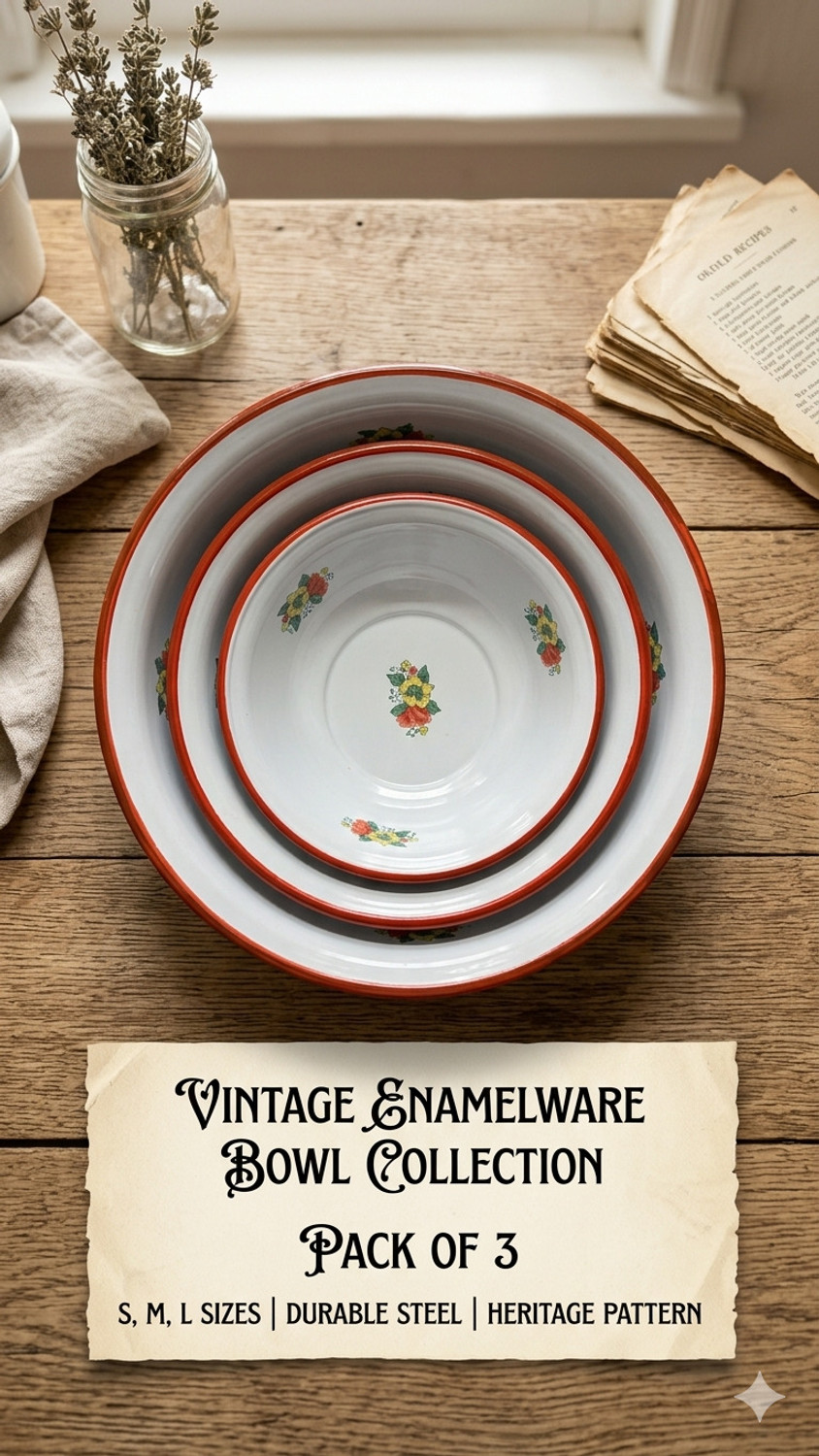 Image of Dheemahi Cast Iron, Iron Serving Bowl BOWL 3 COMBO