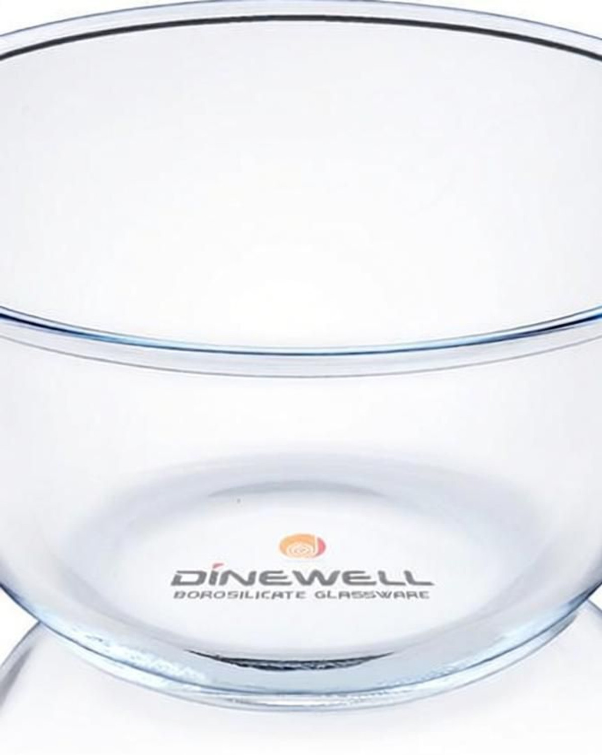 Image of Dinewell Glass Serving Bowl Borosilicate Round Glass Mixing Bowl (500 ml) (Pack of 1, Clear)