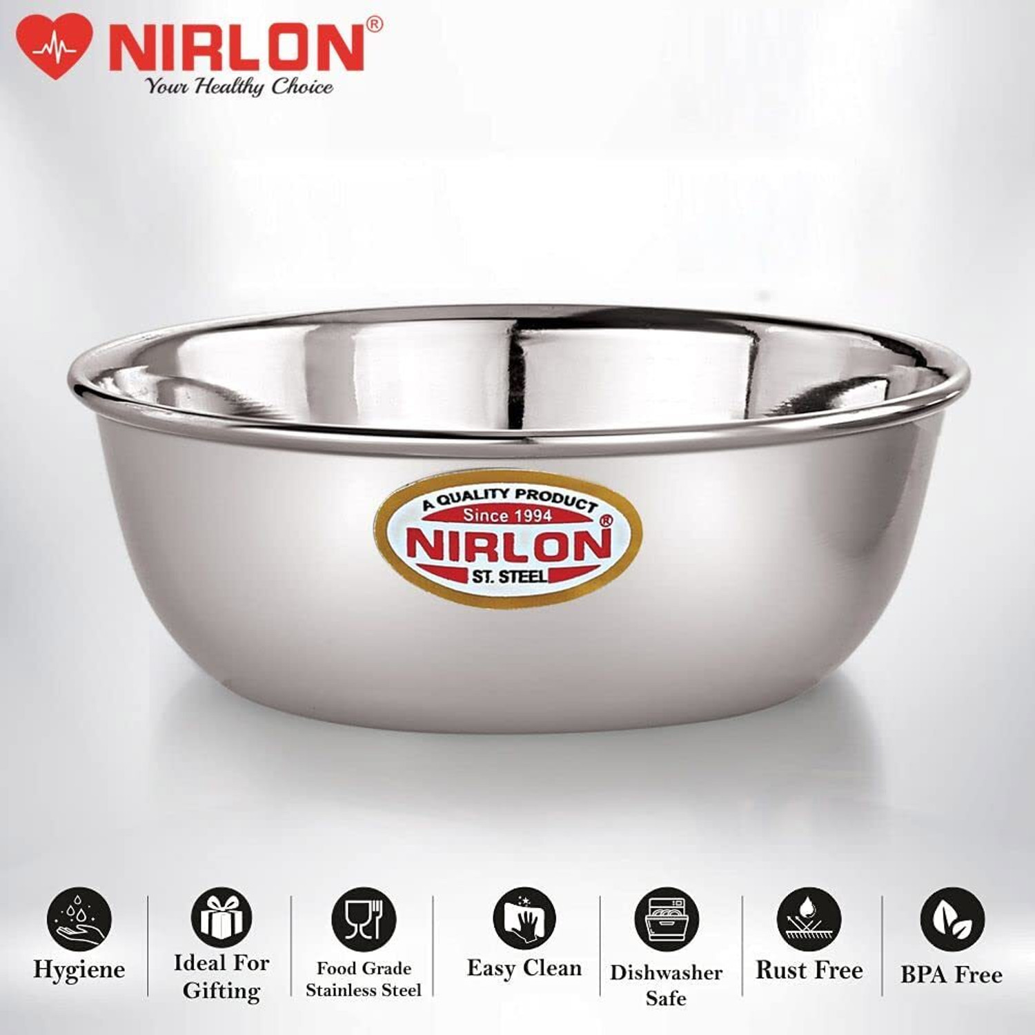 Image of NIRLON Stainless Steel Vegetable Bowl