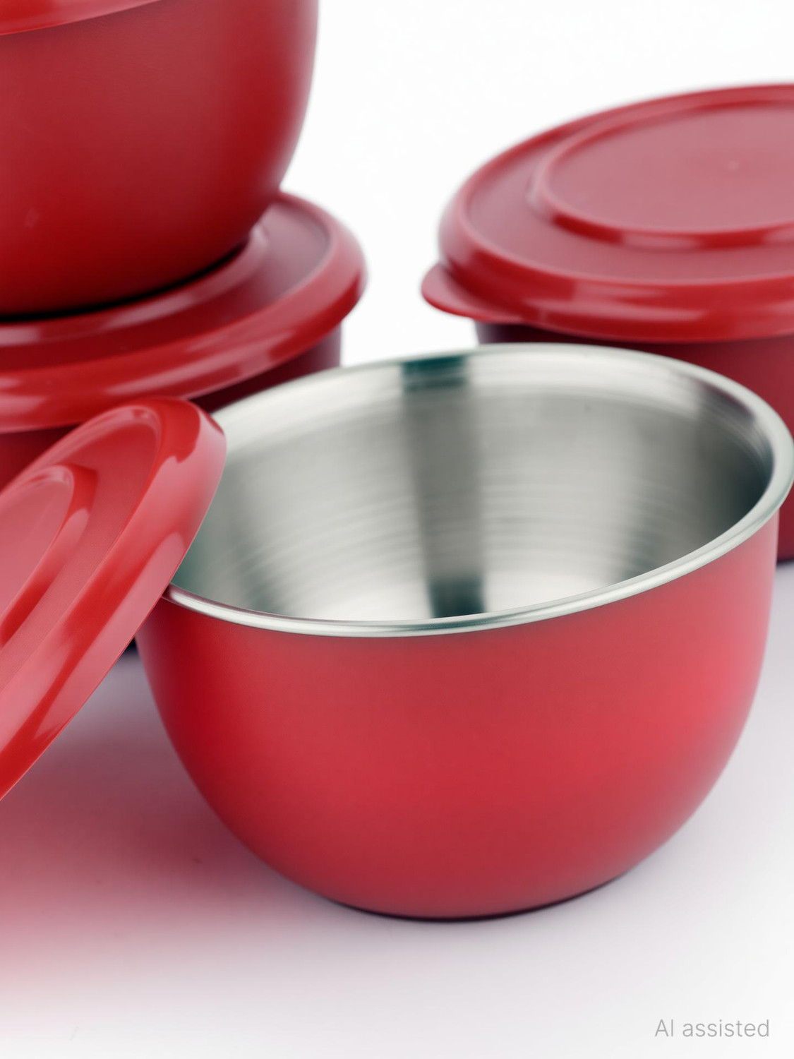 Image of liefde Stainless Steel Storage Bowl Microwave Safe Bowls