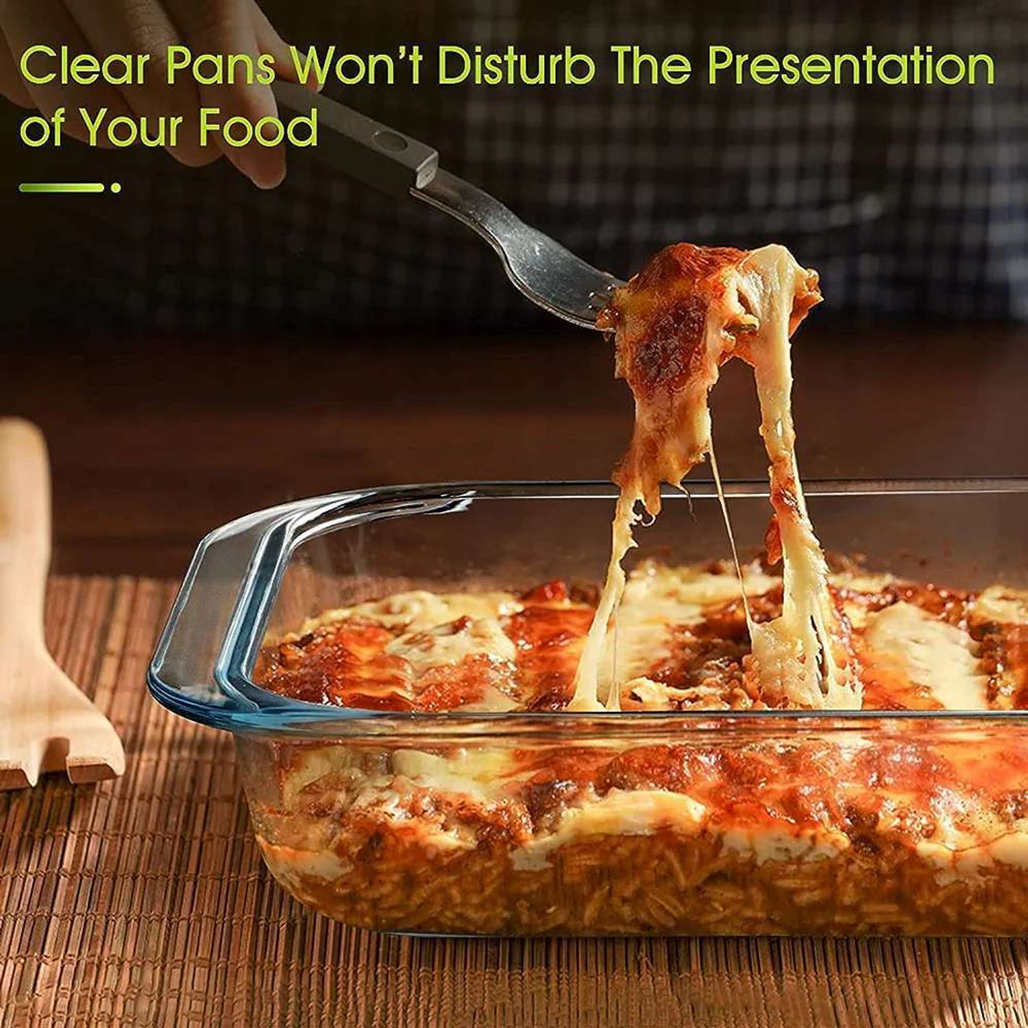 Image of MDNSHO Borosilicate Glass serving bowl, Tray, Container Microwave Oven Safe 1100 ml Baking Dish