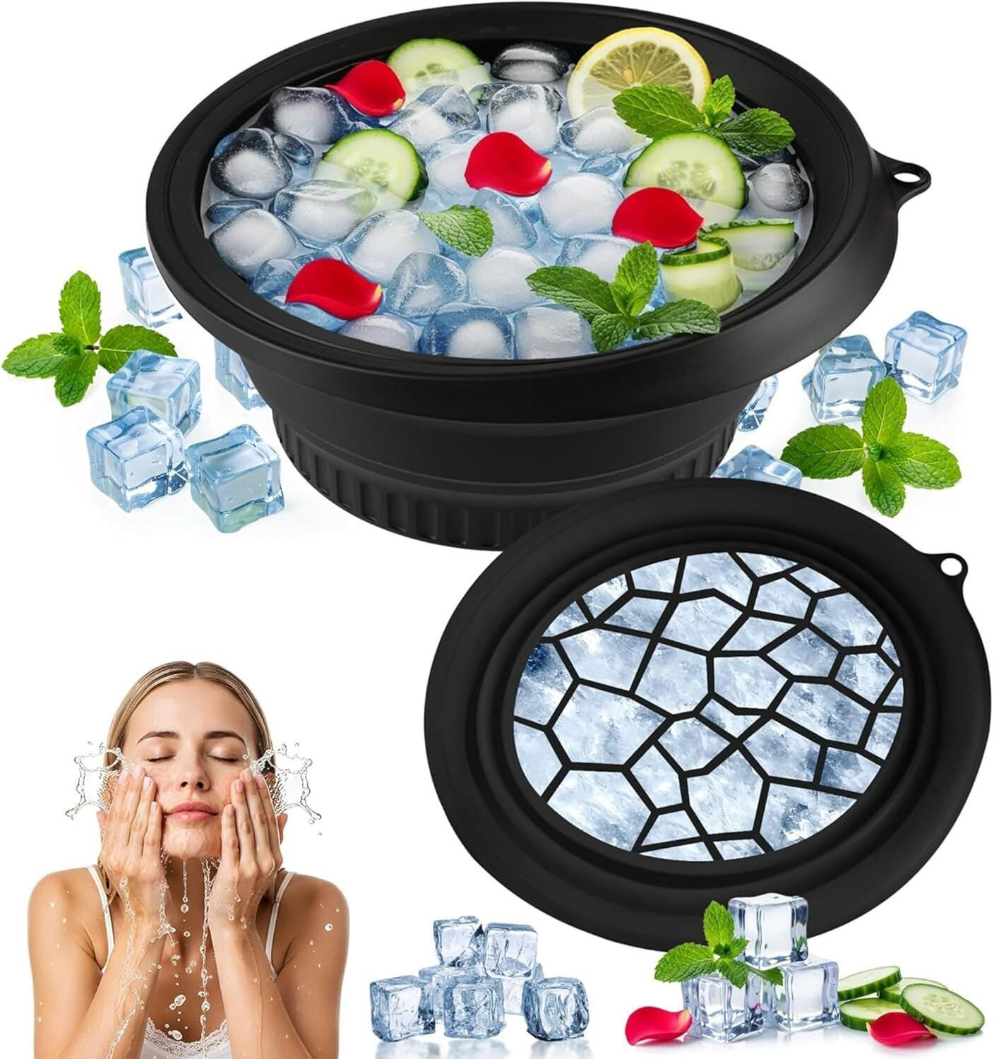 Image of Triffy Black Silicone Ice Cube Tray