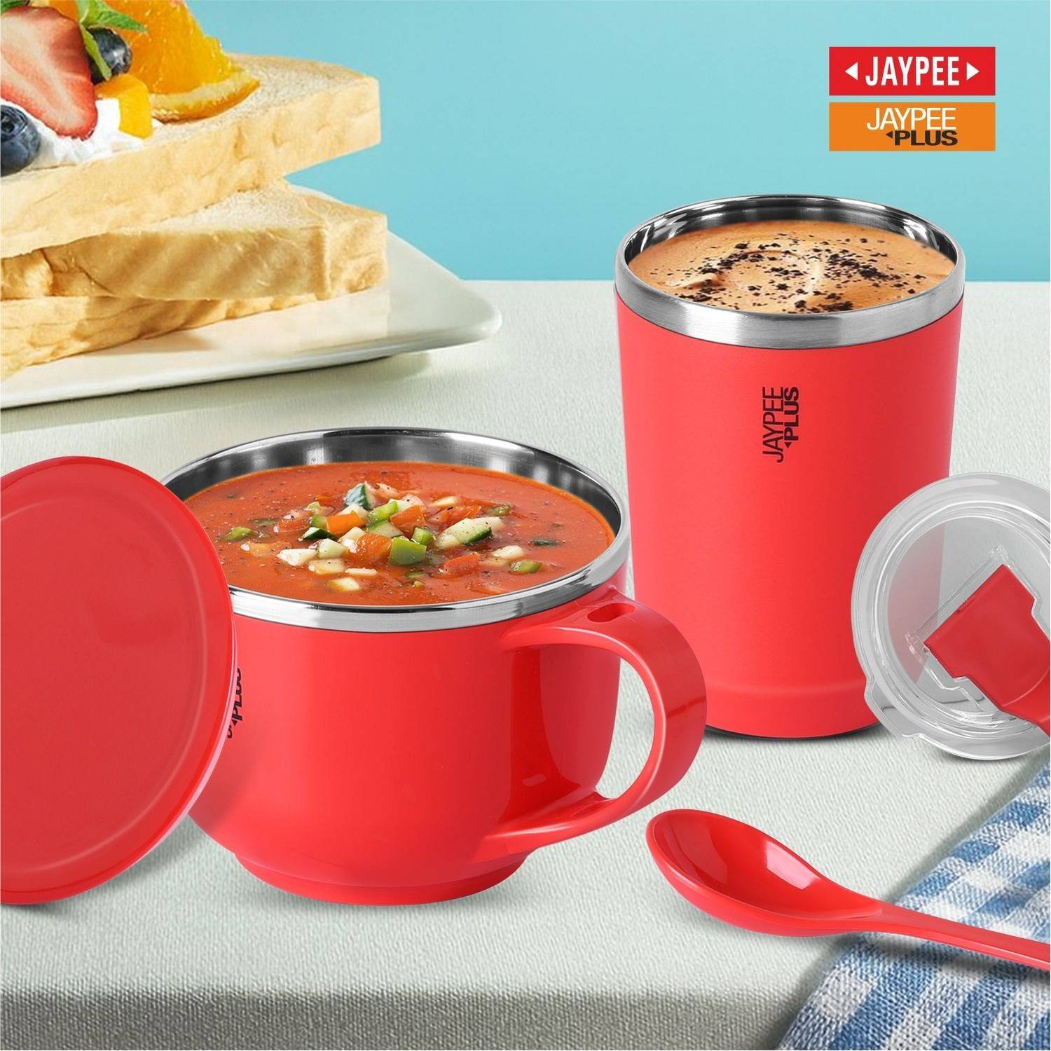 Jaypee Plus Stainless Steel Soup Bowl SIP & SAVOUR Soup Bowl with