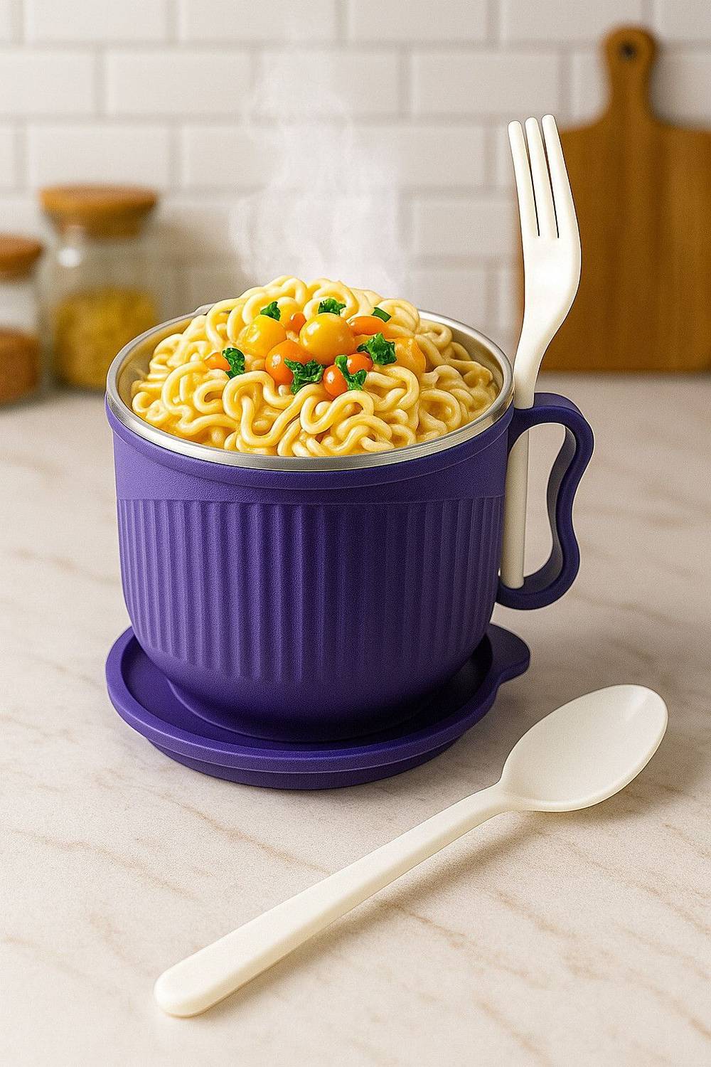 ADMONITION Stainless Steel Soup Bowl Set Of 2
