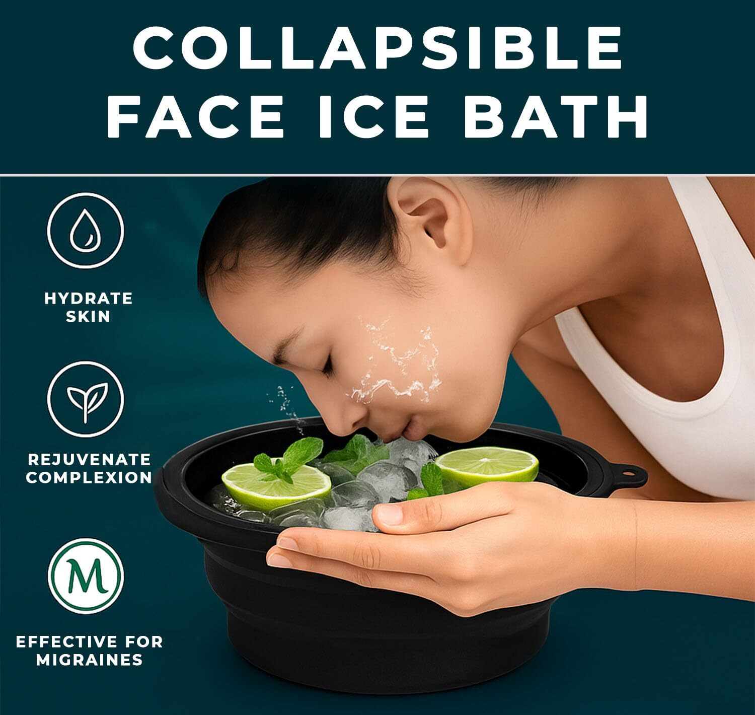 Image of kridhrish Silicone Massage Bowl Facial Ice Therapy Bowl