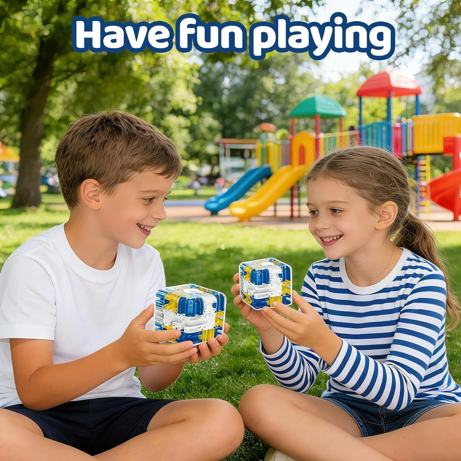 Image of Voroly 3D Maze Puzzle Cube Game Sensory Focus Mind Game Gift for Boys & Girls (1 Pieces)