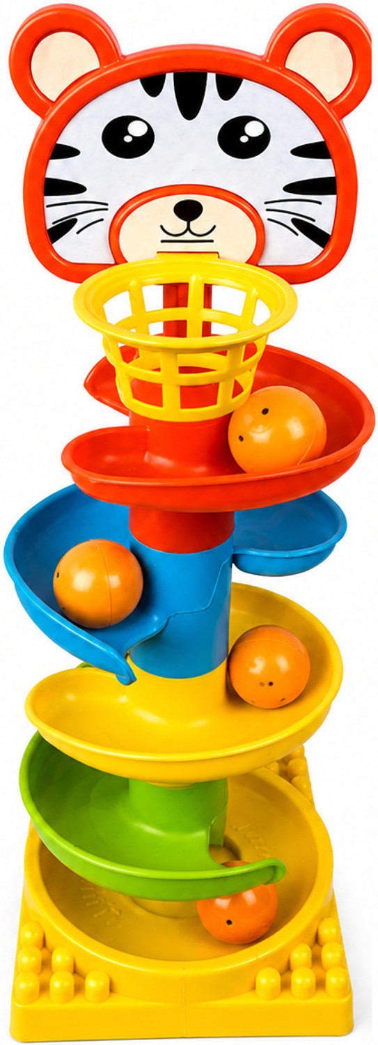 Image of Jasmine collection Kids Spiral Tower Roll Ball Drop Game | Educational Learning Toy