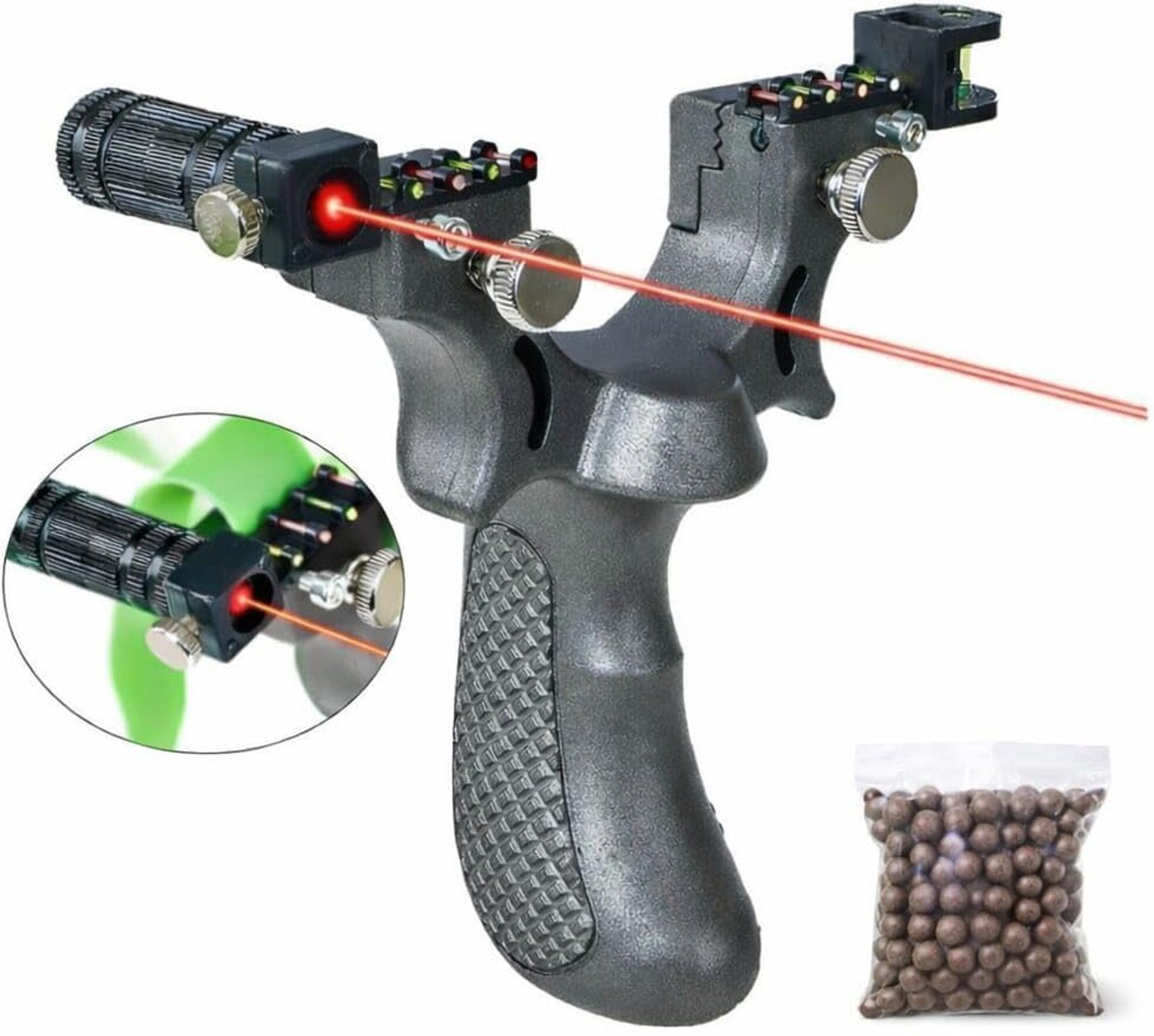 Image of voltique Tactical Adventure Catapult Pro Slingshot (Black)