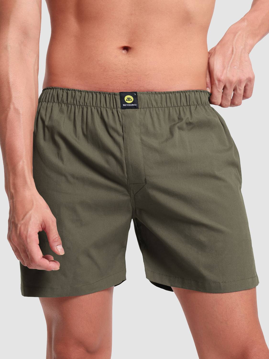 BEYOUNG Solid Men Boxer