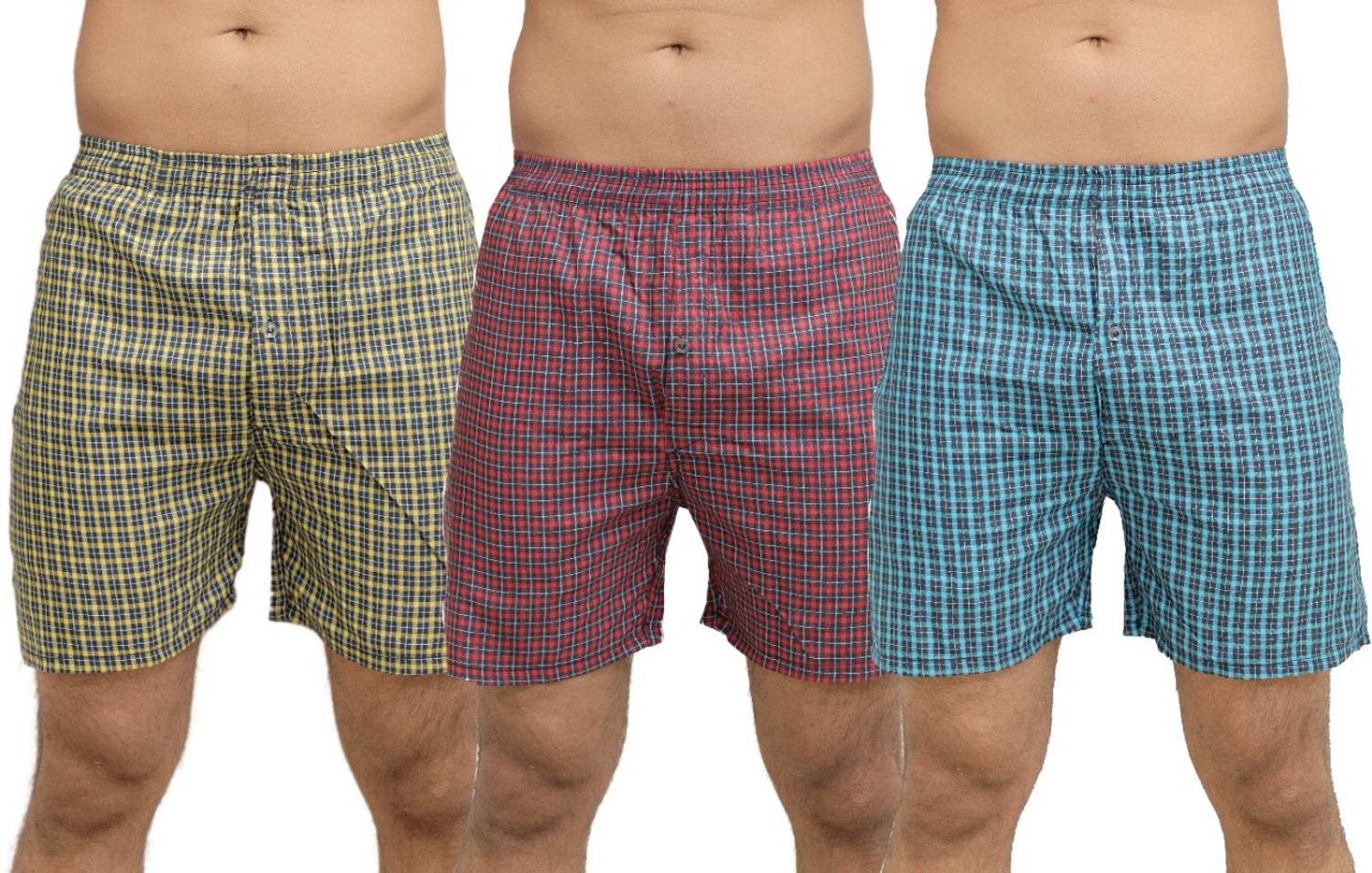 beaded craft art Checkered Men Boxer