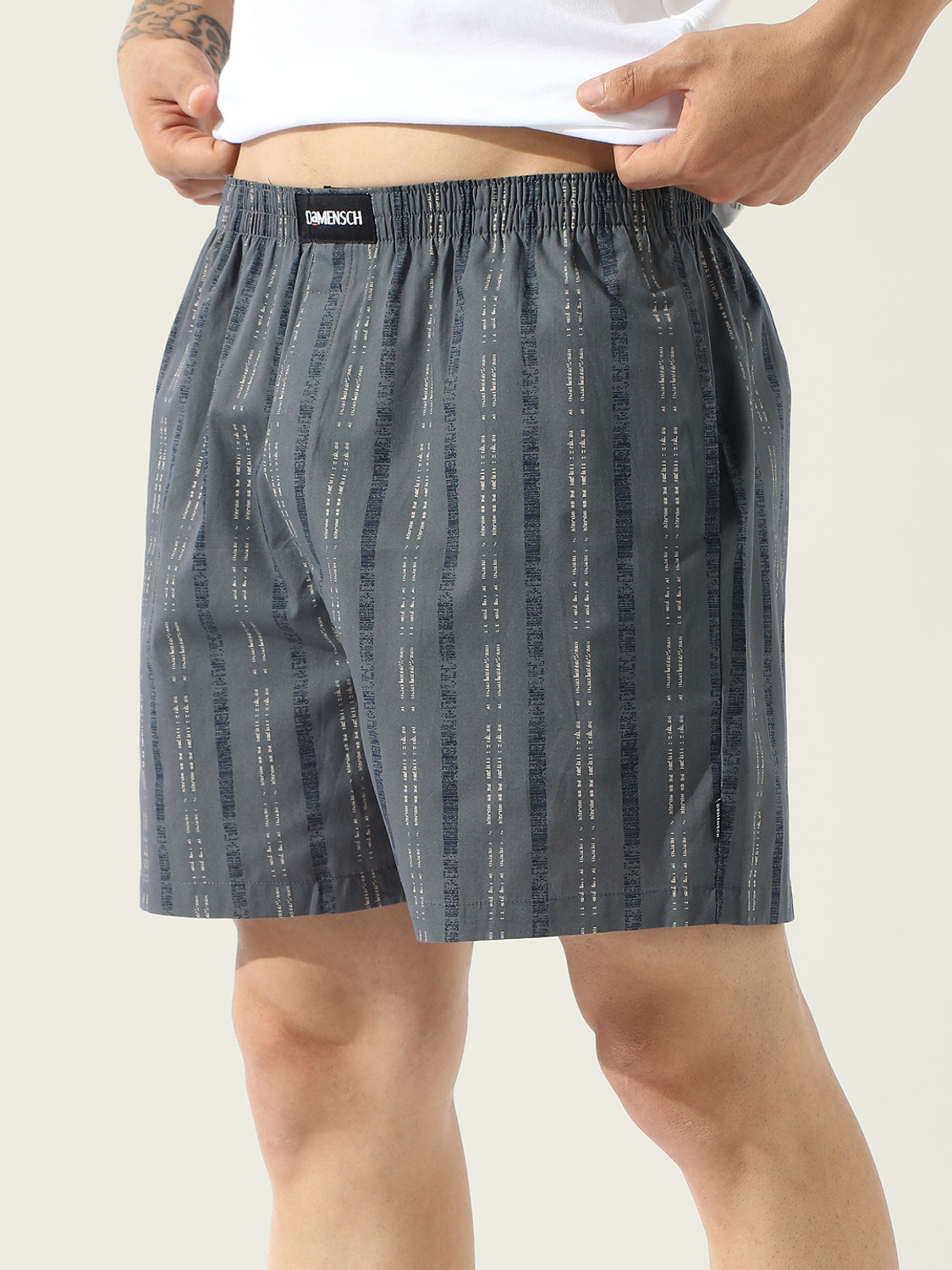 Image of Damensch Printed, Striped Men Boxer