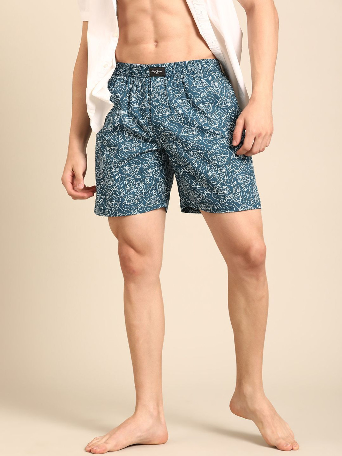 Image of Pepe Jeans Printed Men Boxer