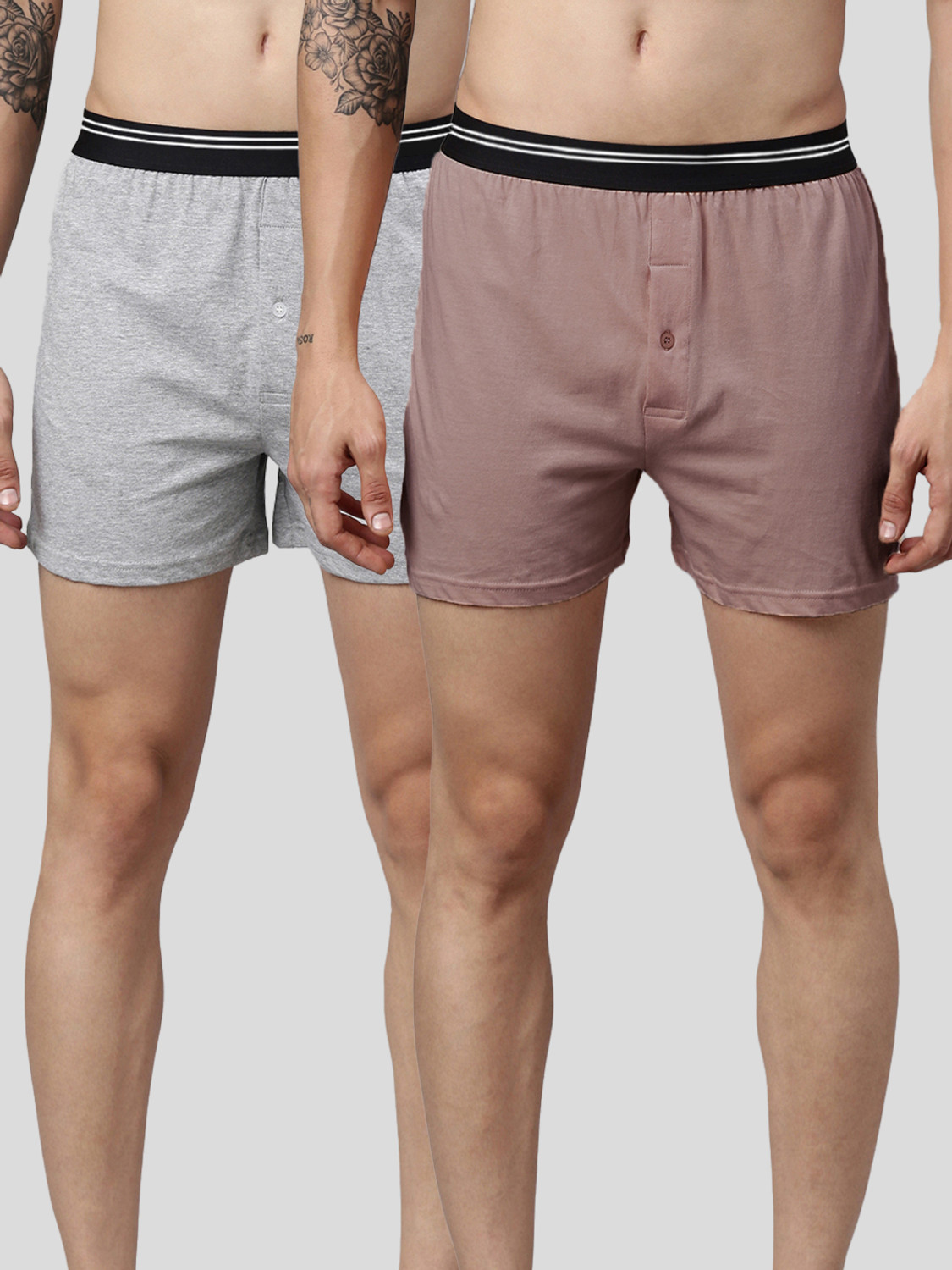 Image of JOVEN Pack of 2 Solid Men Boxer