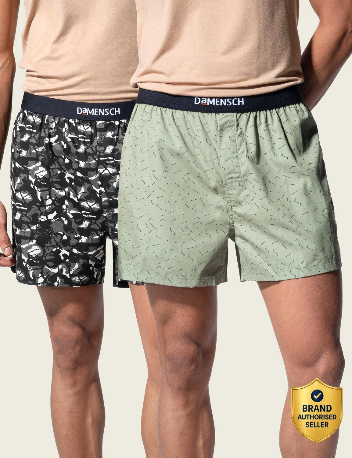 Damensch Cotton Back Pocket Printed Men Boxer