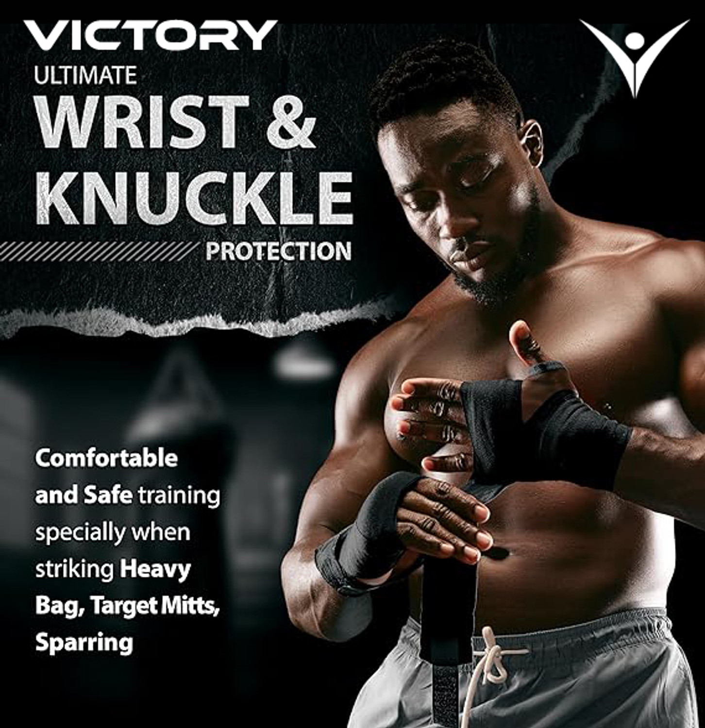 Image of VICTORY Professional Boxing Hand Wrap & Hand Bandage - Imported 110 -inch Boxing Hand Wrap