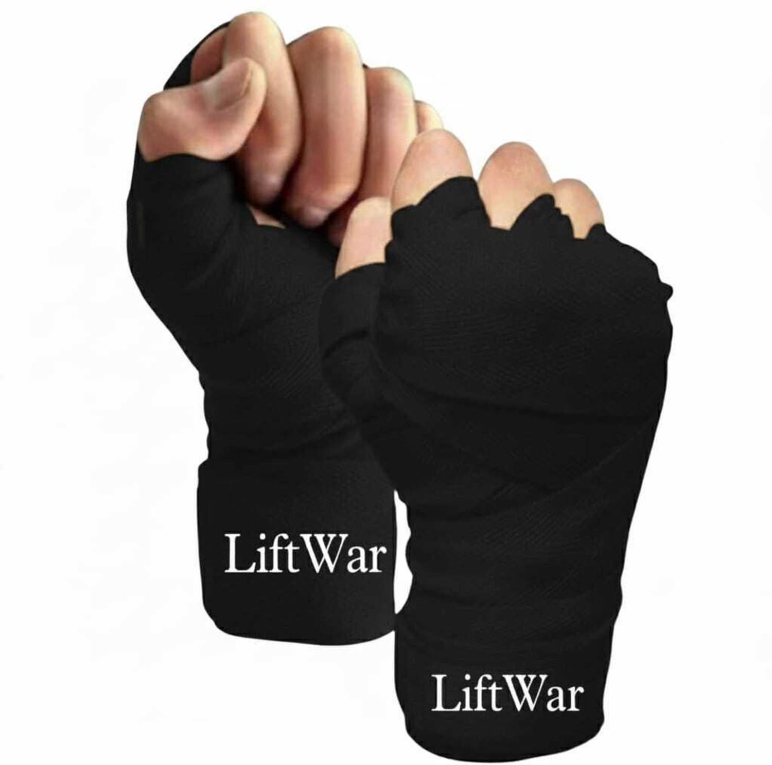 LiftWar Boxing Hand Wraps Black