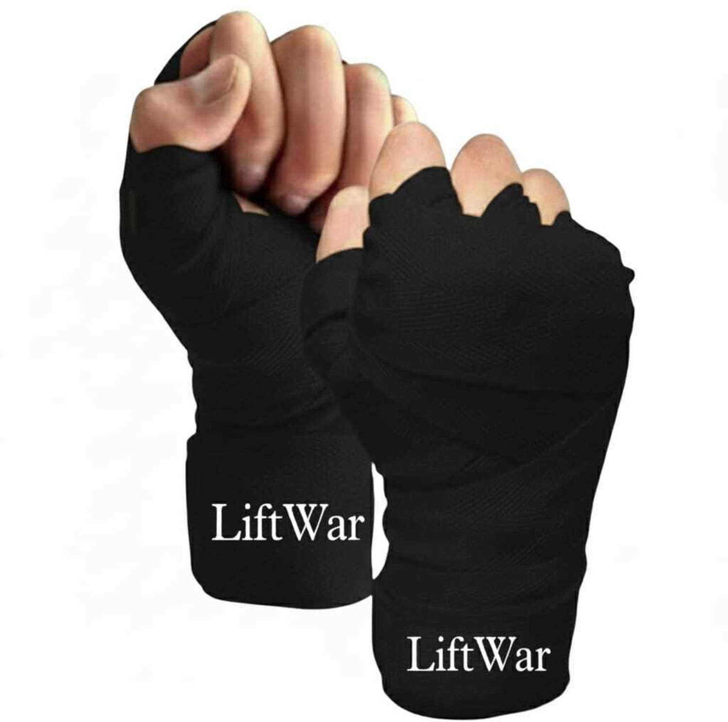 Image of LiftWar BOXING HAND WRAPS BLACK Boxing Hand Wrap