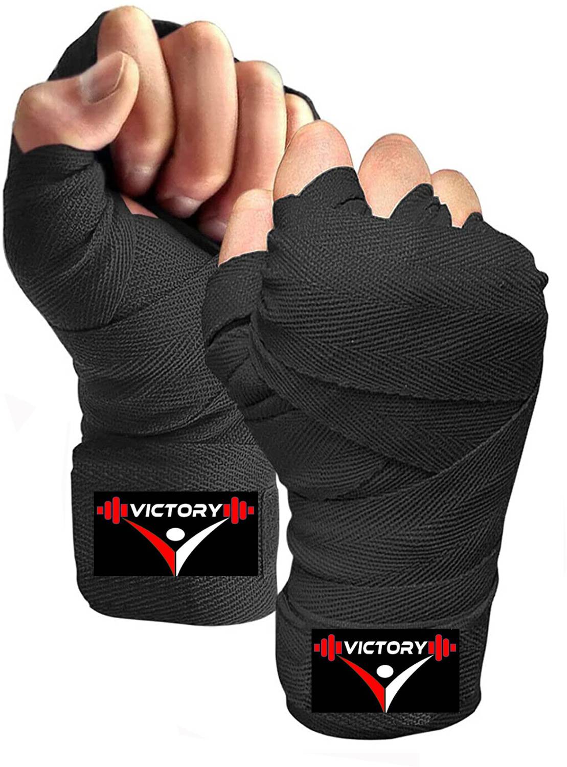 Victory Black Boxing Hand Wrap (1 Pair) - Image 1