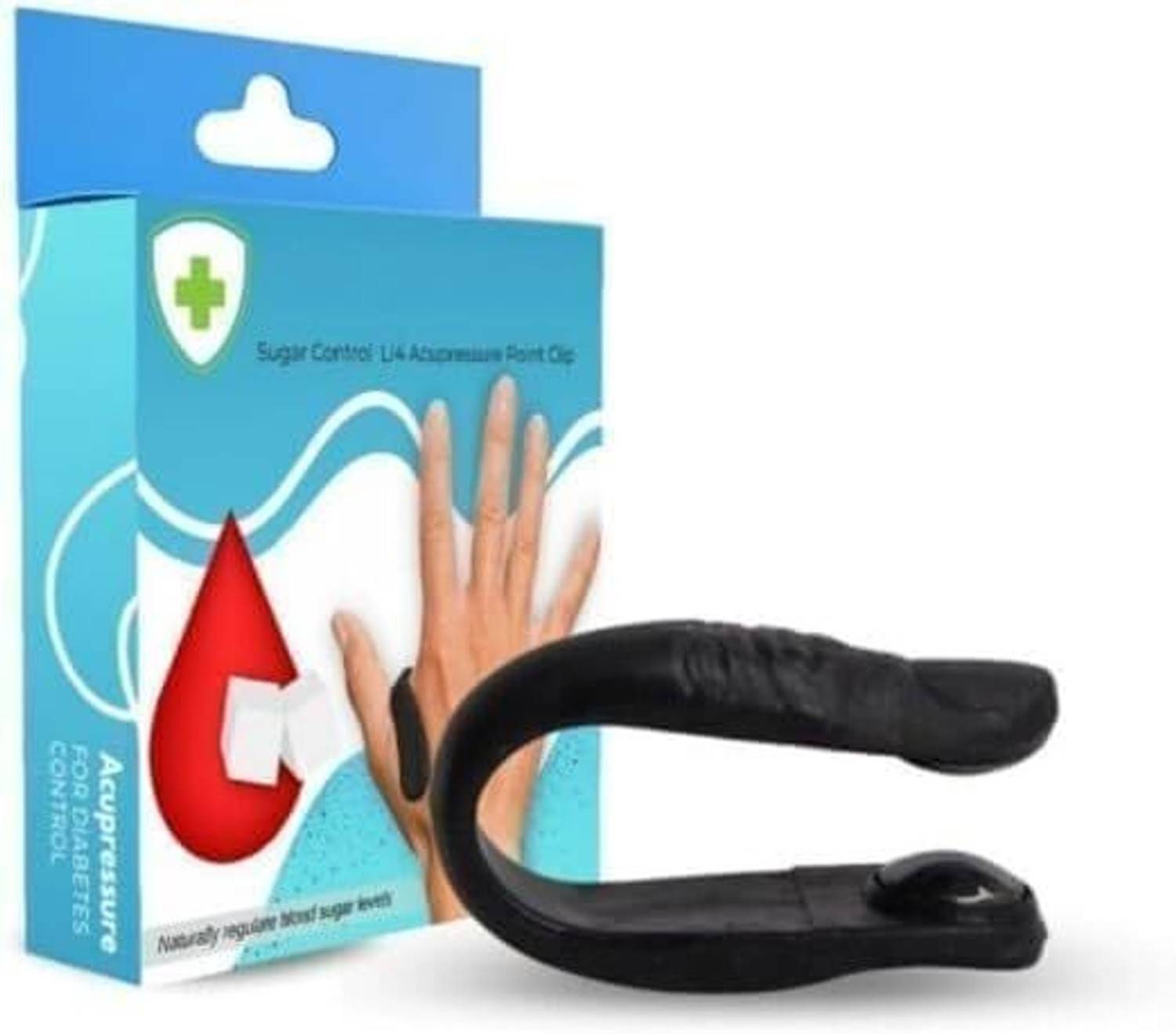 ABC APC1 - Sugar Control LI4 Acupressure Point Clip &Tenson Relief Massager Bp Monitor Adapter
