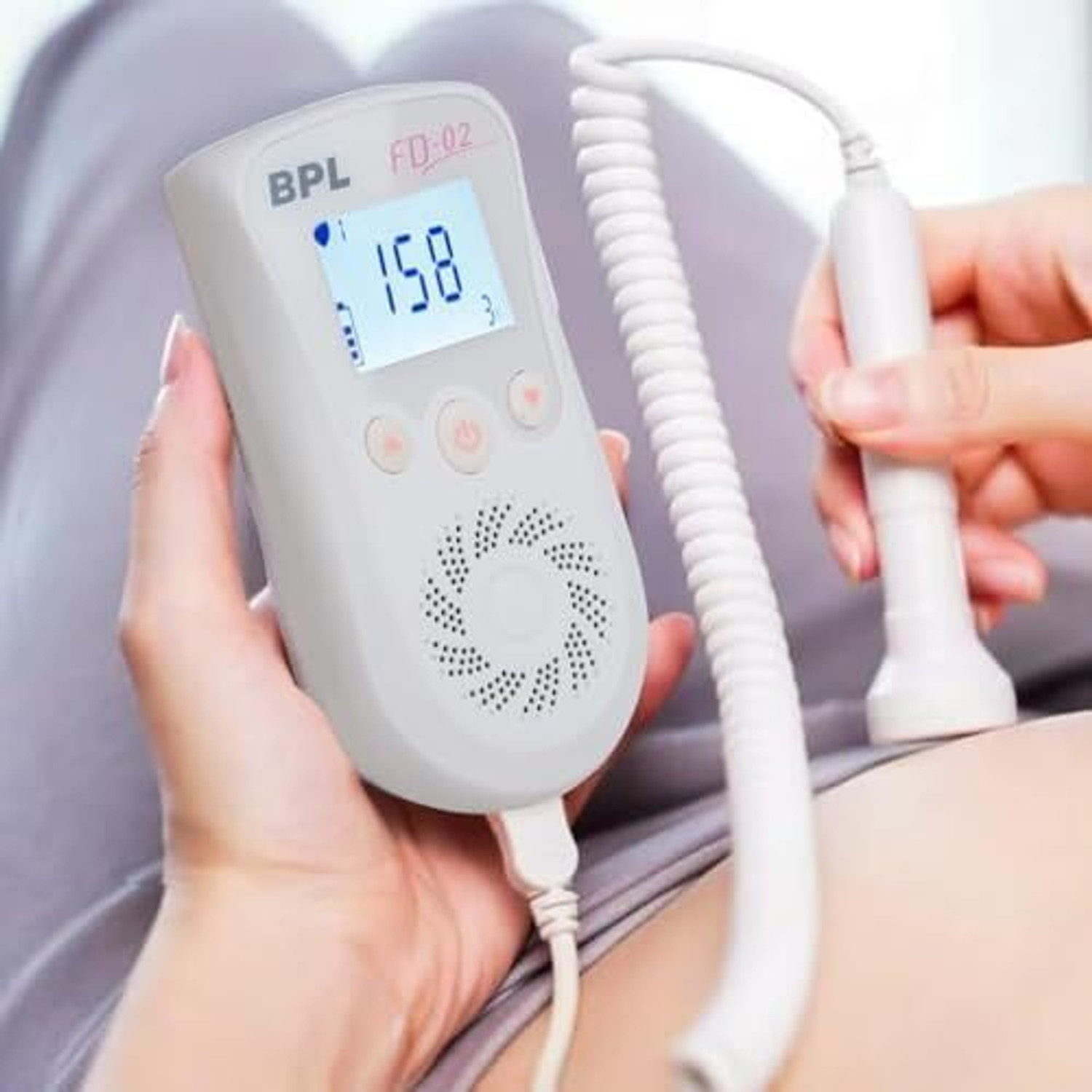 Image of BPL Medical Technologies FD-02 White Fetal Doppler White Fetal Doppler