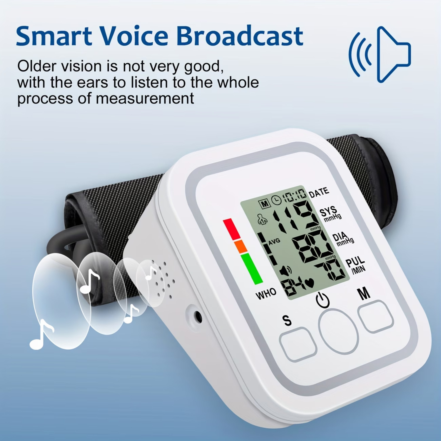 Image of Aika AK-555 Digital BP Monitor for Upper Arm for Home Use, Fully Automatic with Digital Display and Talking Intelligence Technology Bp Monitor