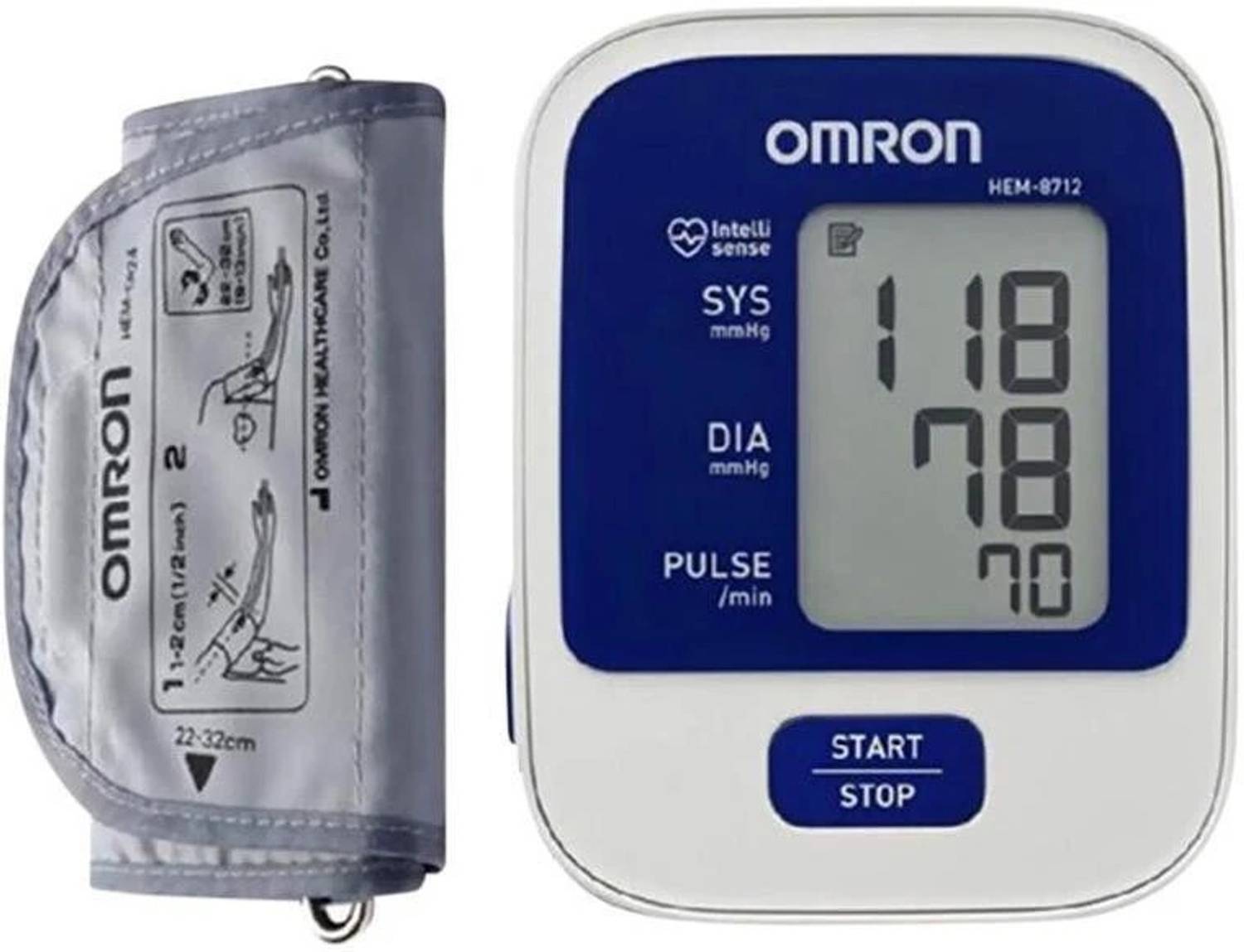 OMRON HEM-8712 IntelliSense BP Monitor - Image 1