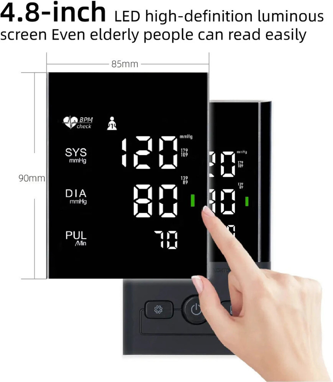 Image of BELENZO Automatic Digital Blood Pressure Machine USB Type C / Battery powered Bp Monito blood pressure monitor Bp Monitor